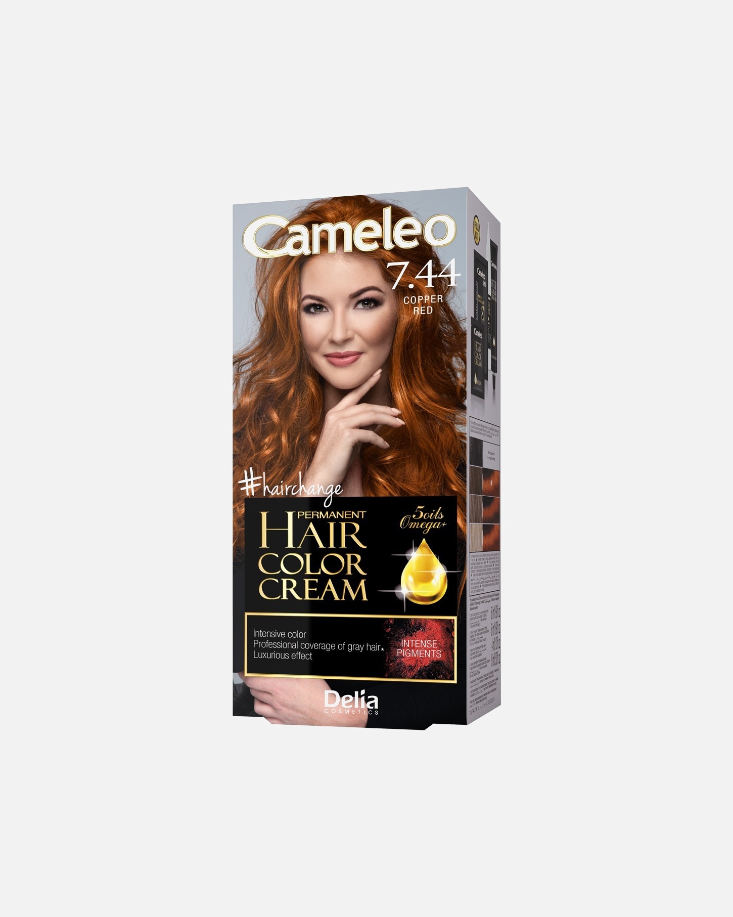 Farba do włosów dla Unisex Delia Cameleo OMEGA II Farba do włosów 7.44. - COPPER RED RU/AR