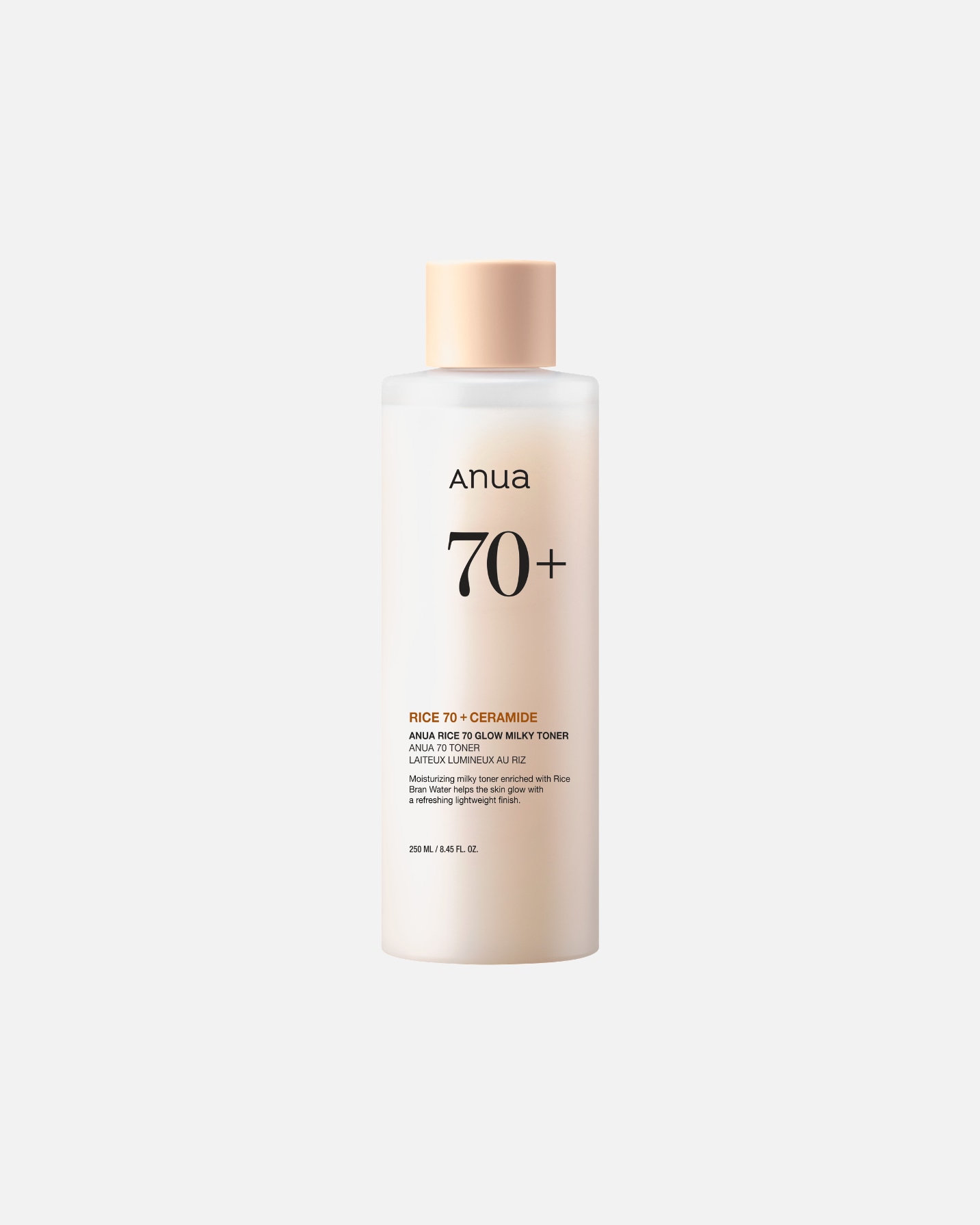 Tonik do twarzy dla Unisex Anua Rice 70 Glow Milky Toner 250 ml