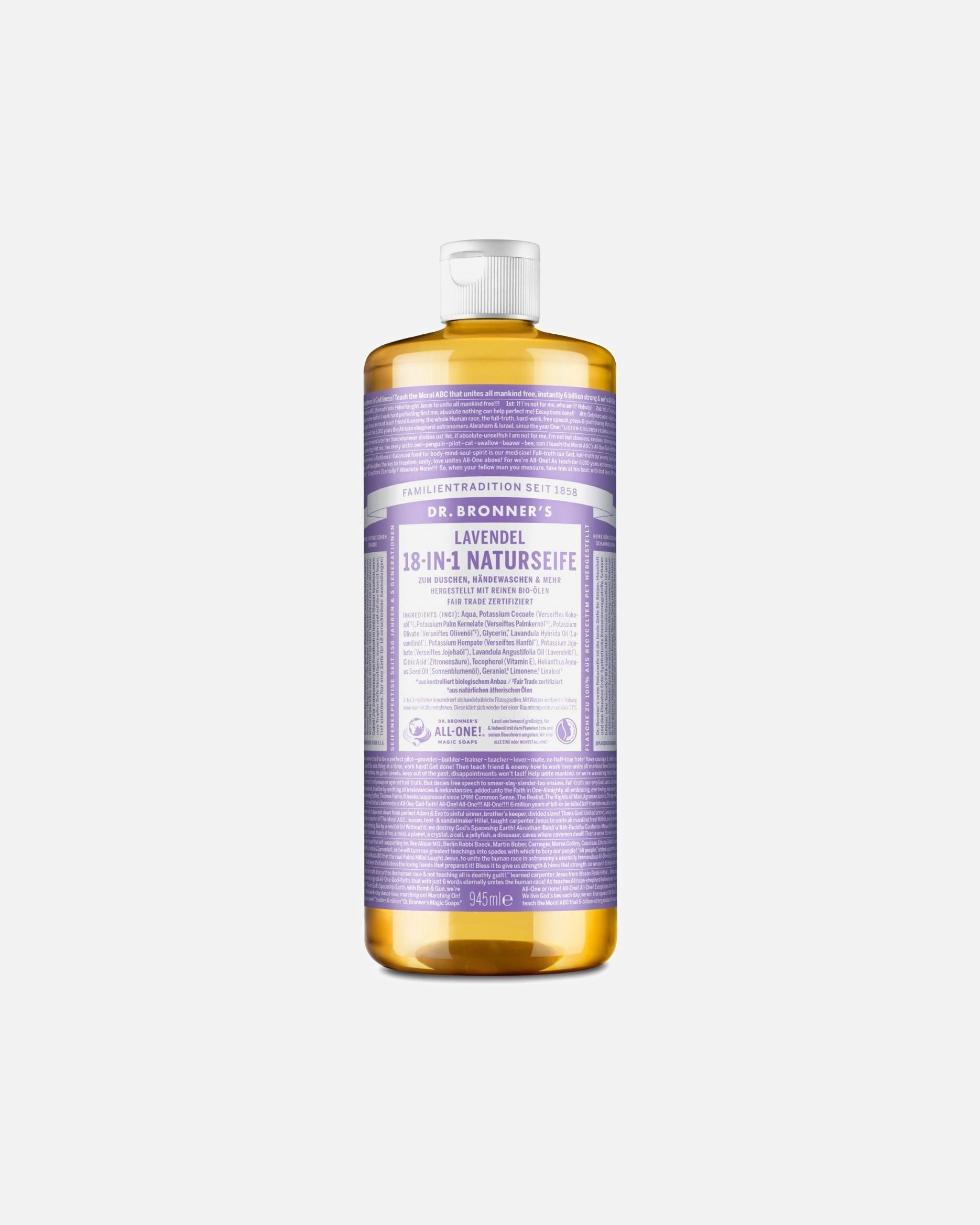 Żel pod prysznic dla Unisex Dr. Bronner's Lavender 18-in-1 Natural Soap 945 ml