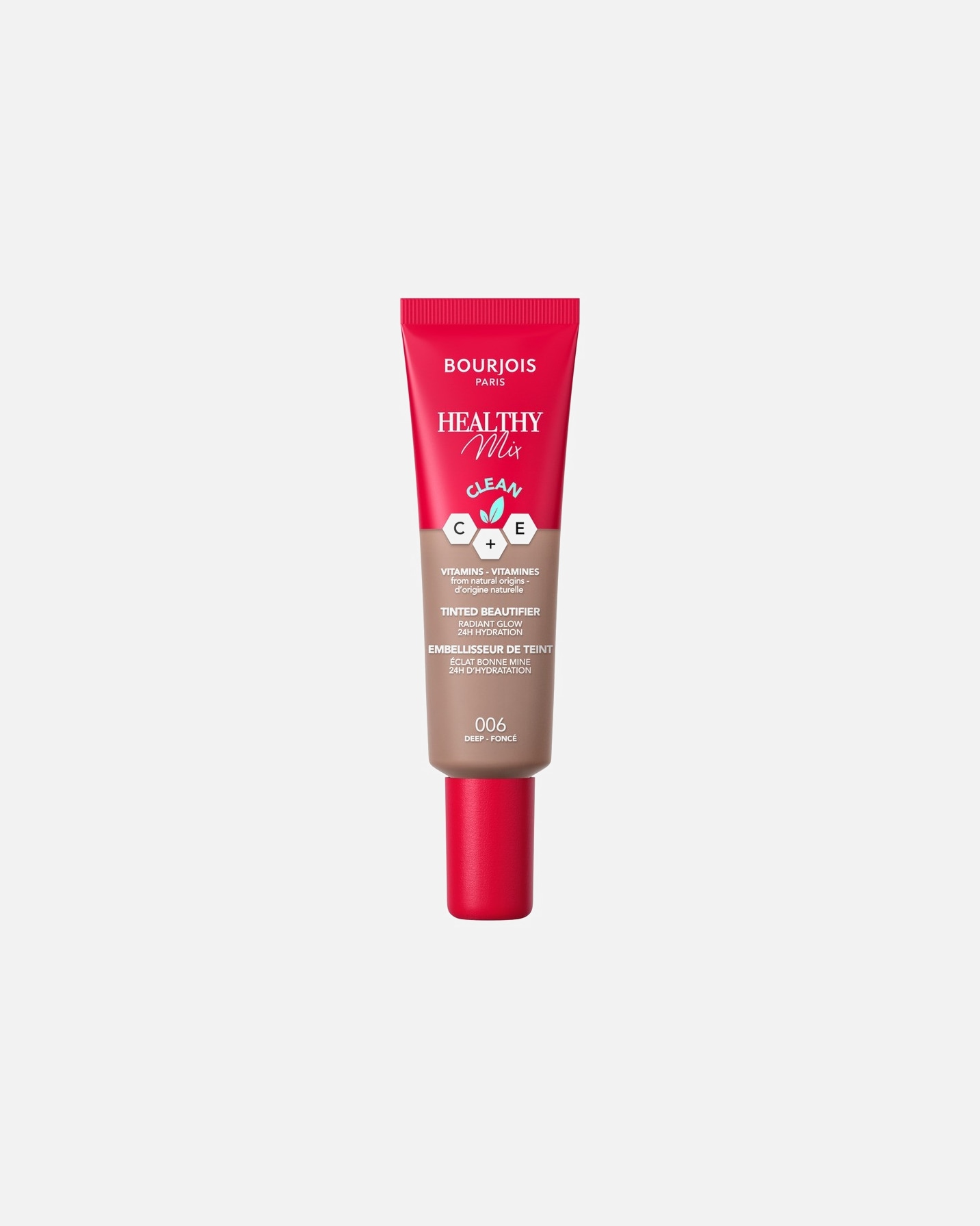 Podkład dla Kobieta Bourjois Bourjois Healthy Mix Clean Tinted Beautifier upiększający krem tonujący, nawilżający tint do twarzy, nr 002 Light, 30 ml Tinted Beautifier