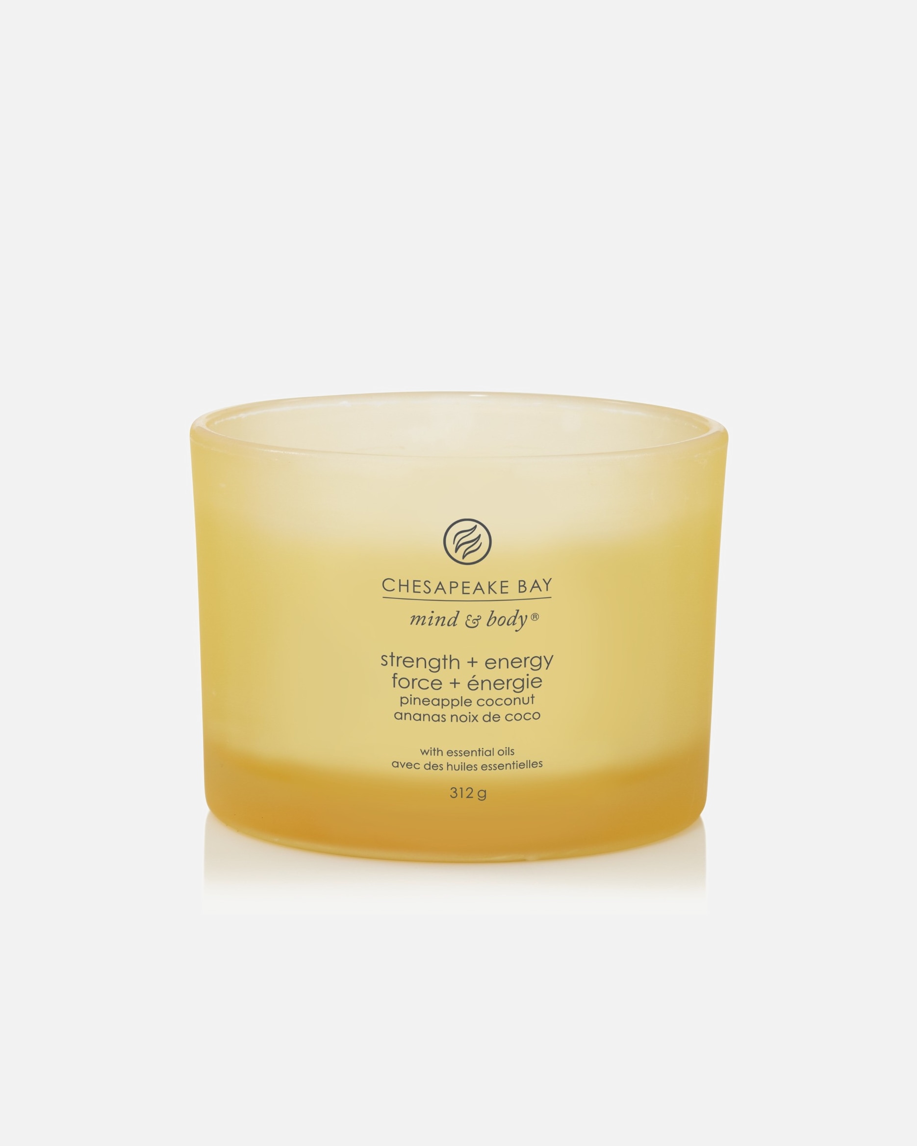 Świeca dla Unisex Chesapeake Bay STRENGTH & ENERGY (PINEAPPLE COCONUT) 312 g