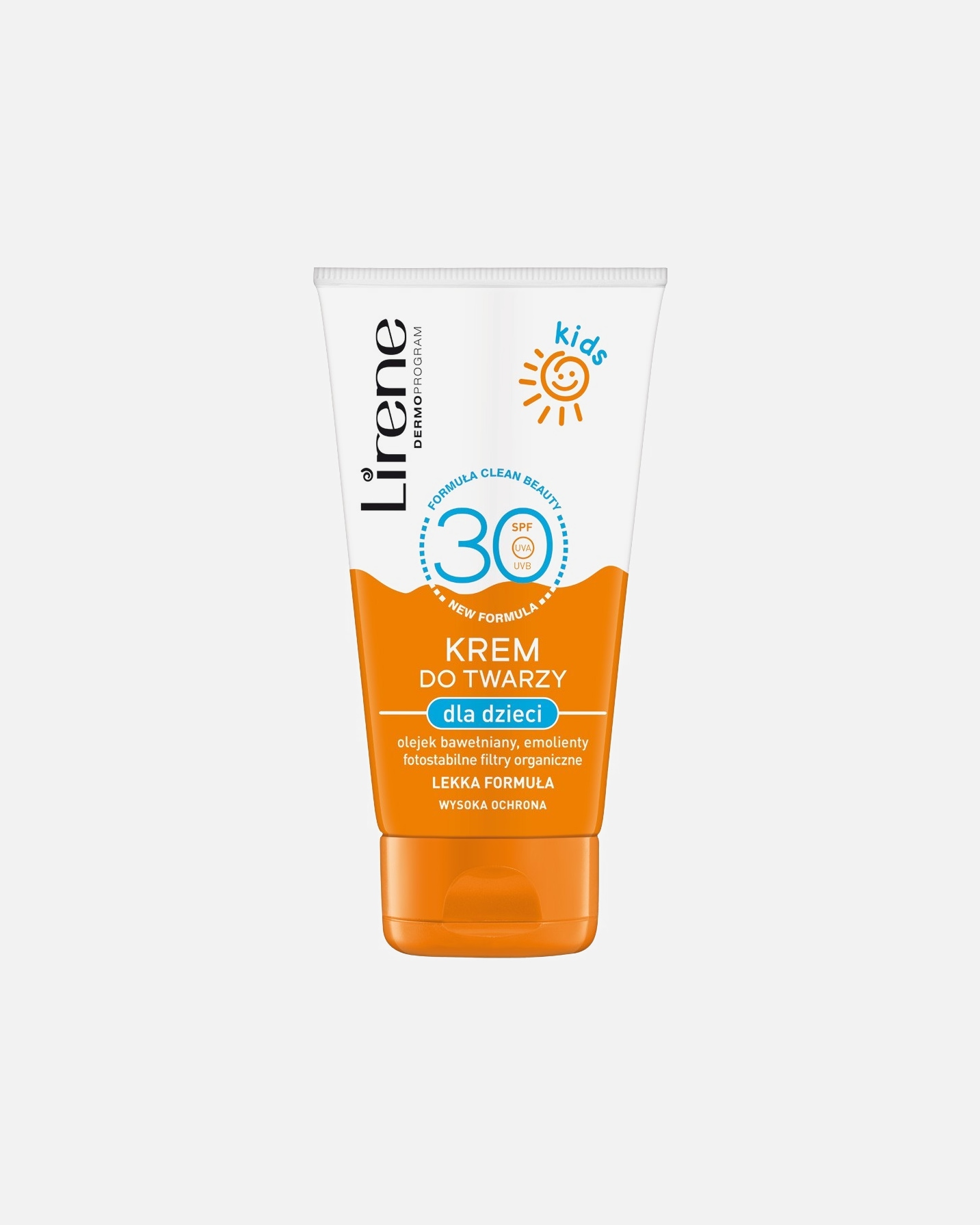 Krem do opalania dla Unisex Lirene KREM DO TWARZY DLA DZIECI SPF30 50 ml