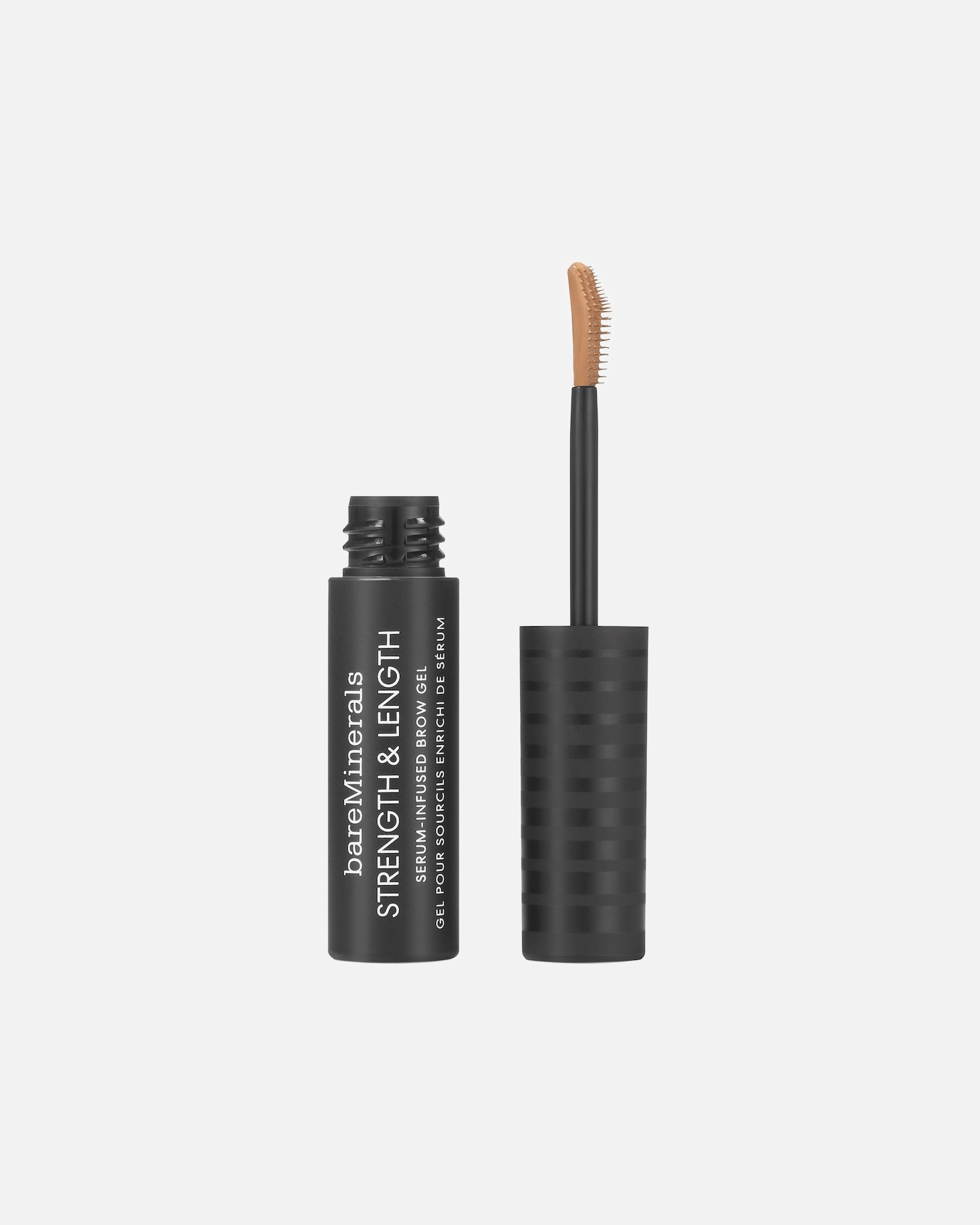 Żel do brwi dla Unisex bareMinerals Strength & Length Strength&Length Serum-Infused Brow Gel Chestnut
