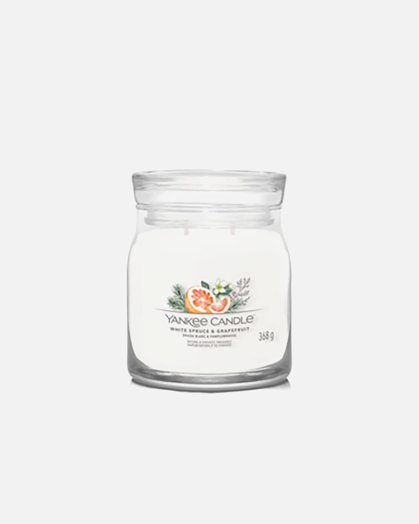 Świeca dla Unisex YANKEE CANDLE White Spruce & Grapefruit 368 g - Signature