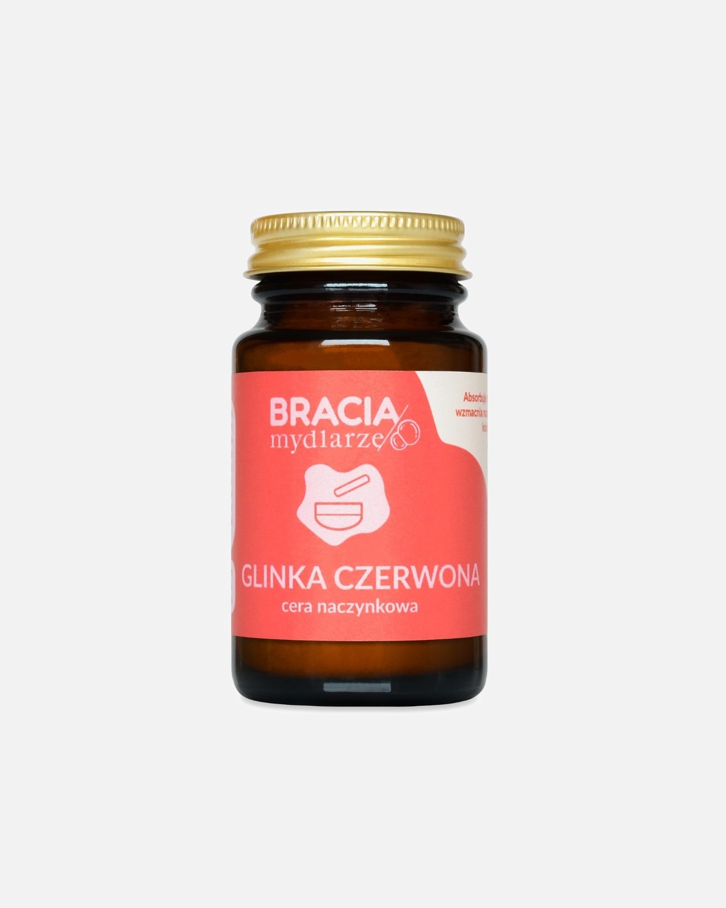 Maska oczyszczająca dla Unisex Bracia Mydlarze Czerwona glinka 75 ml