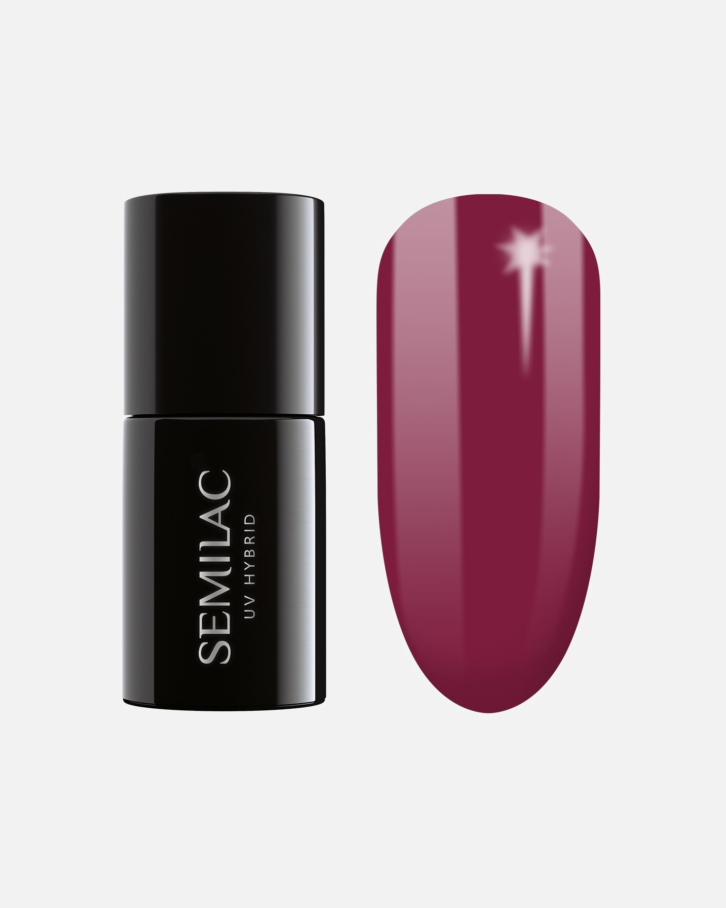 Lakier UV do paznokci dla Unisex Semilac 098 Elegant Cherry 7 ml