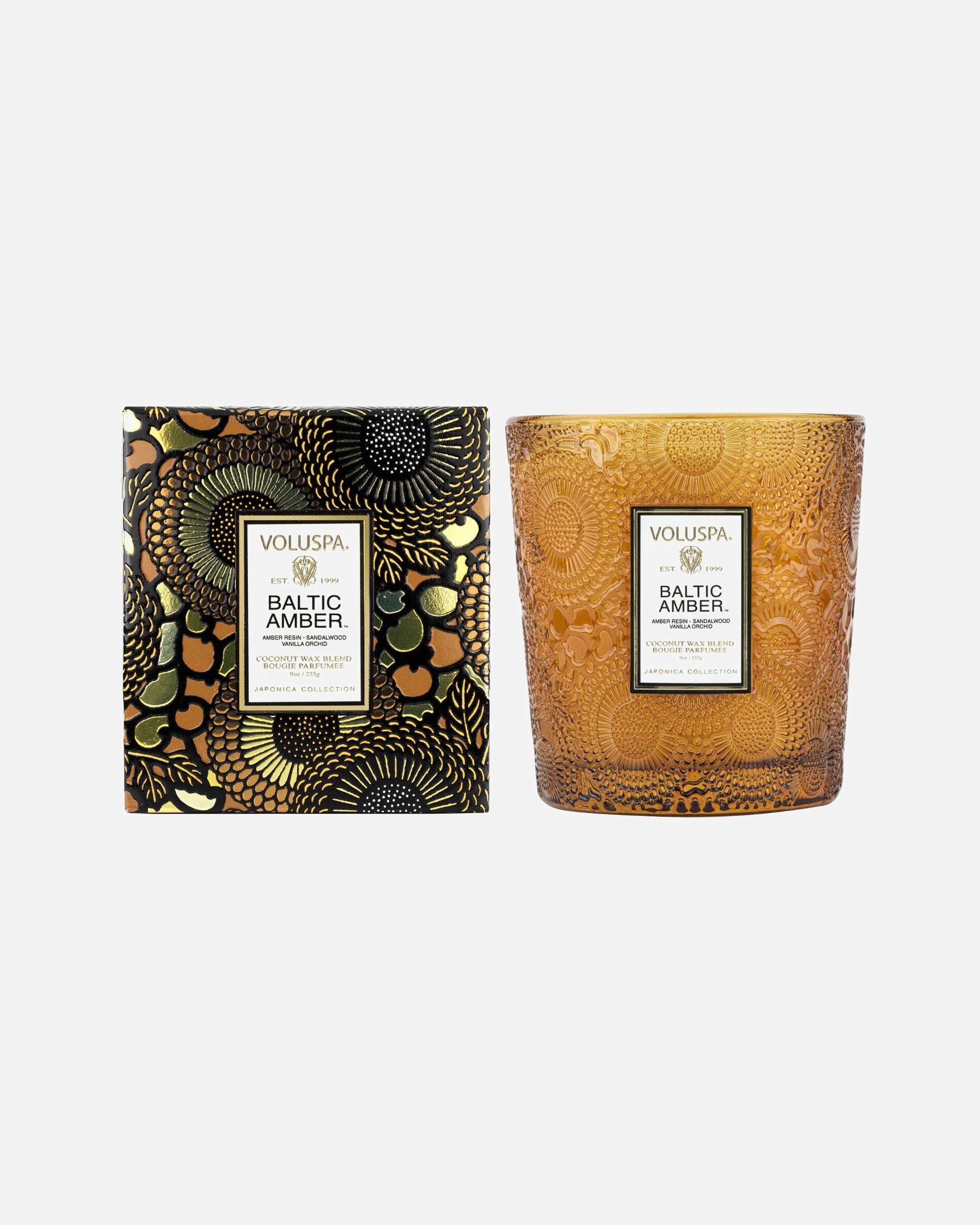 Świeca dla Unisex VOLUSPA Japonica Classic Candle Baltic Amber - Sandalwood