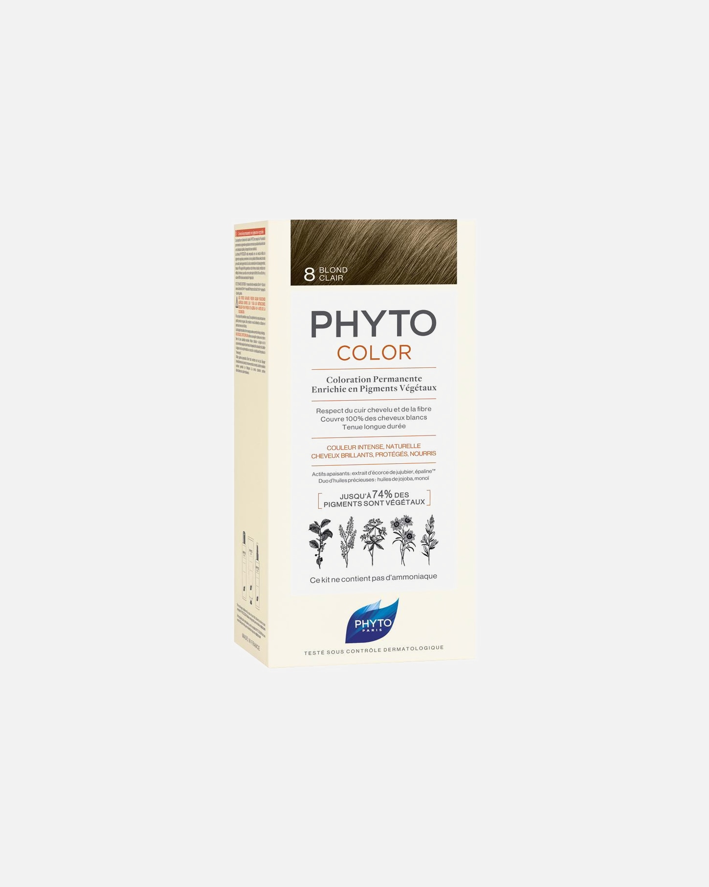 Farba do włosów dla Unisex Phyto 8 - LIGHT BLOND