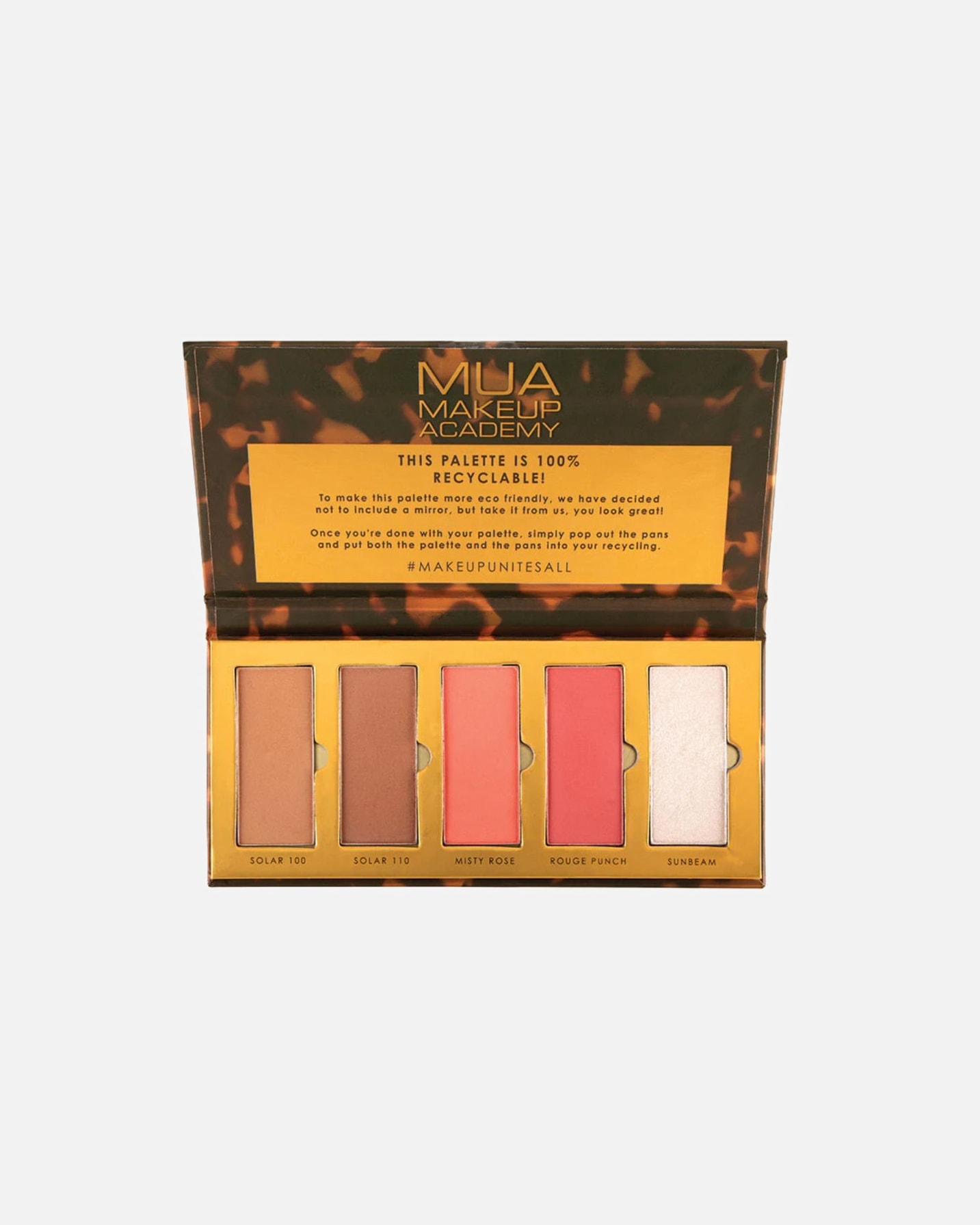 Bronzer dla Unisex MUA Makeup Academy GOLDEN HOUR FACE PALETTE 11 g