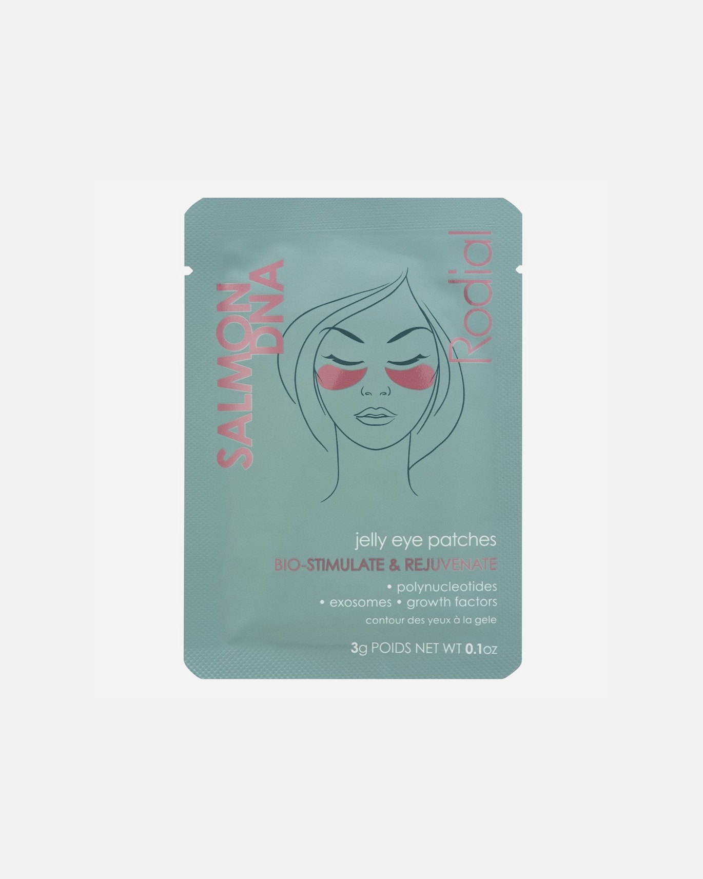 Płatki pod oczy dla Unisex Rodial Salmon Jelly Eye Patches Set 1 szt. (1 x 4 szt.)