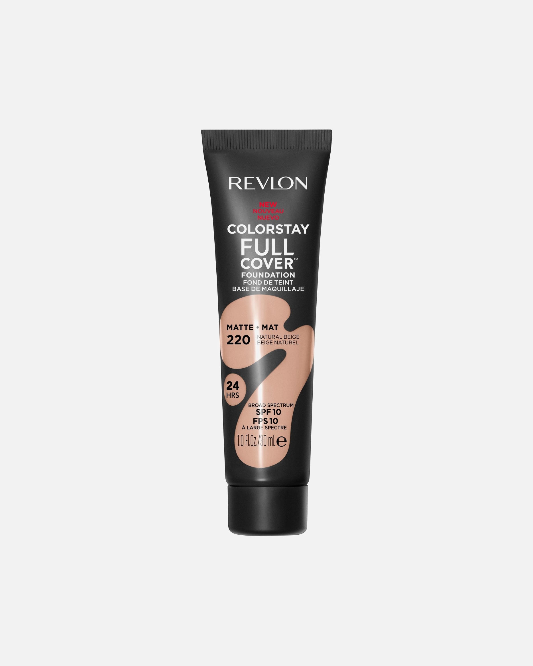 Podkład dla Unisex Revlon ColorStay™ Revlon ColorStay Full Cover Long Lasting Matte Foundation, lekki, odporny na ciepło i pot makijaż twarzy, 390 Early Tan 31.309 ml