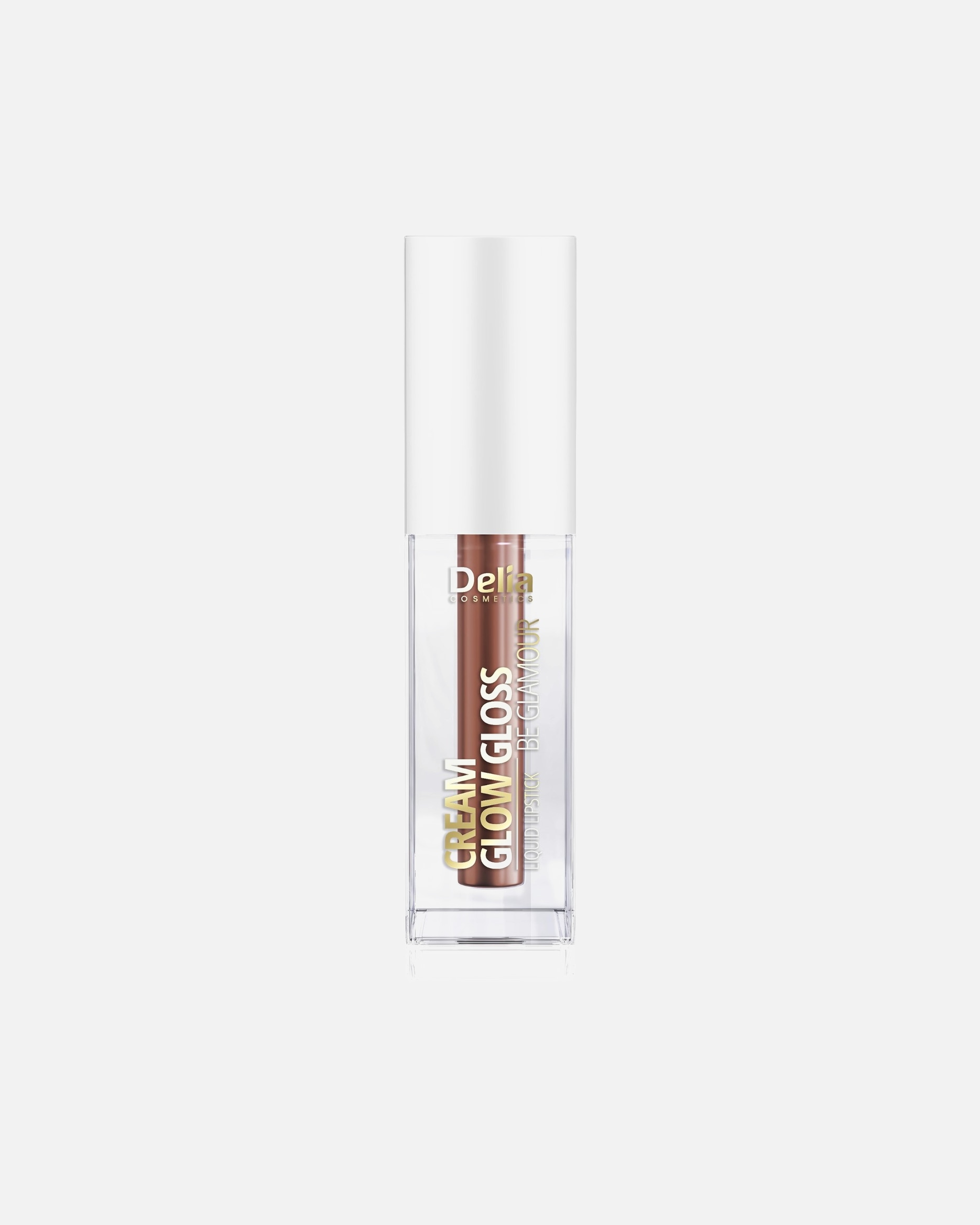 Pomadka do ust dla Unisex Delia Cosmetics MAK - pomadka - Glow Gloss 208 Brownie
