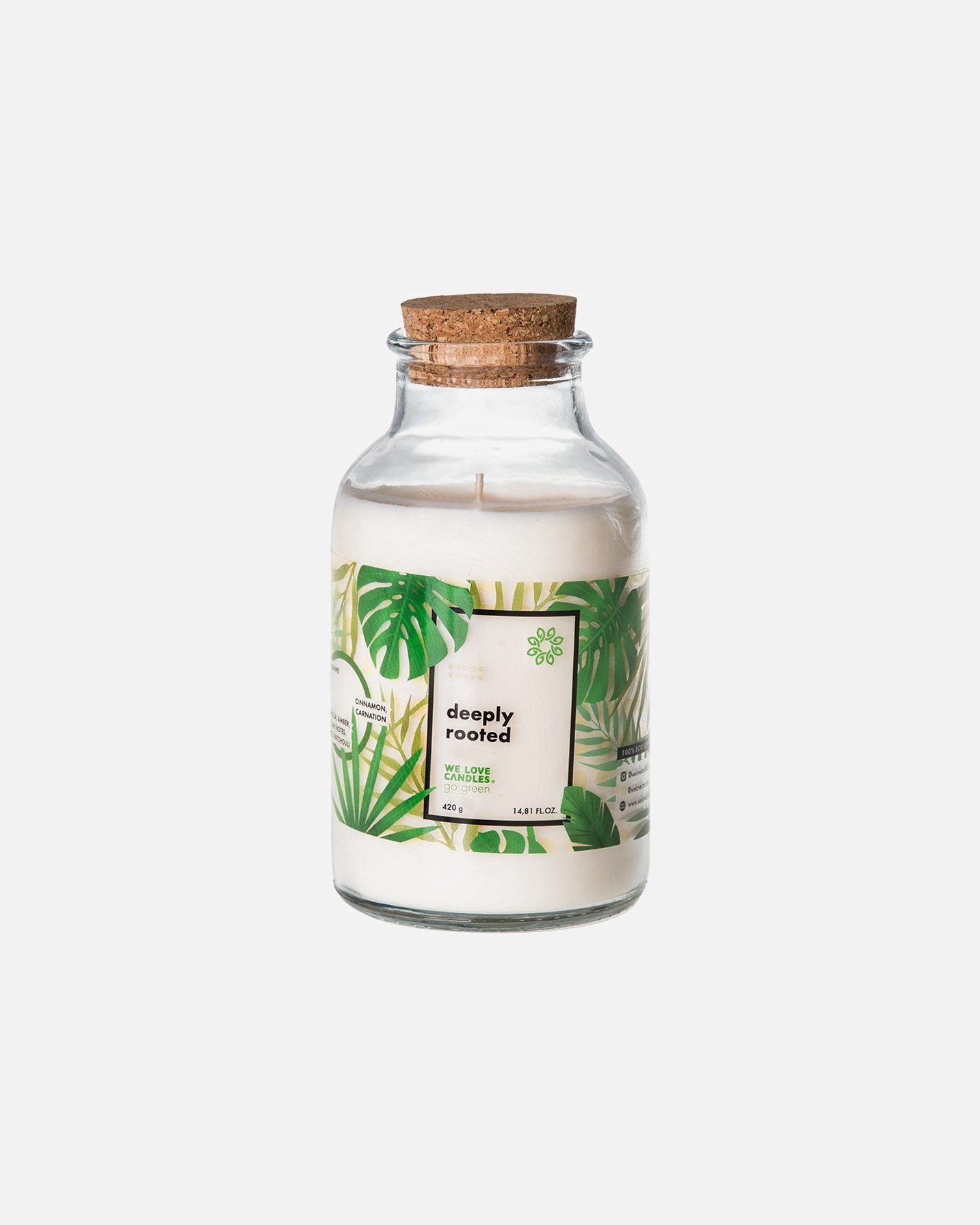 Świeca dla Unisex WE LOVE CANDLES Deeply rooted 420 g