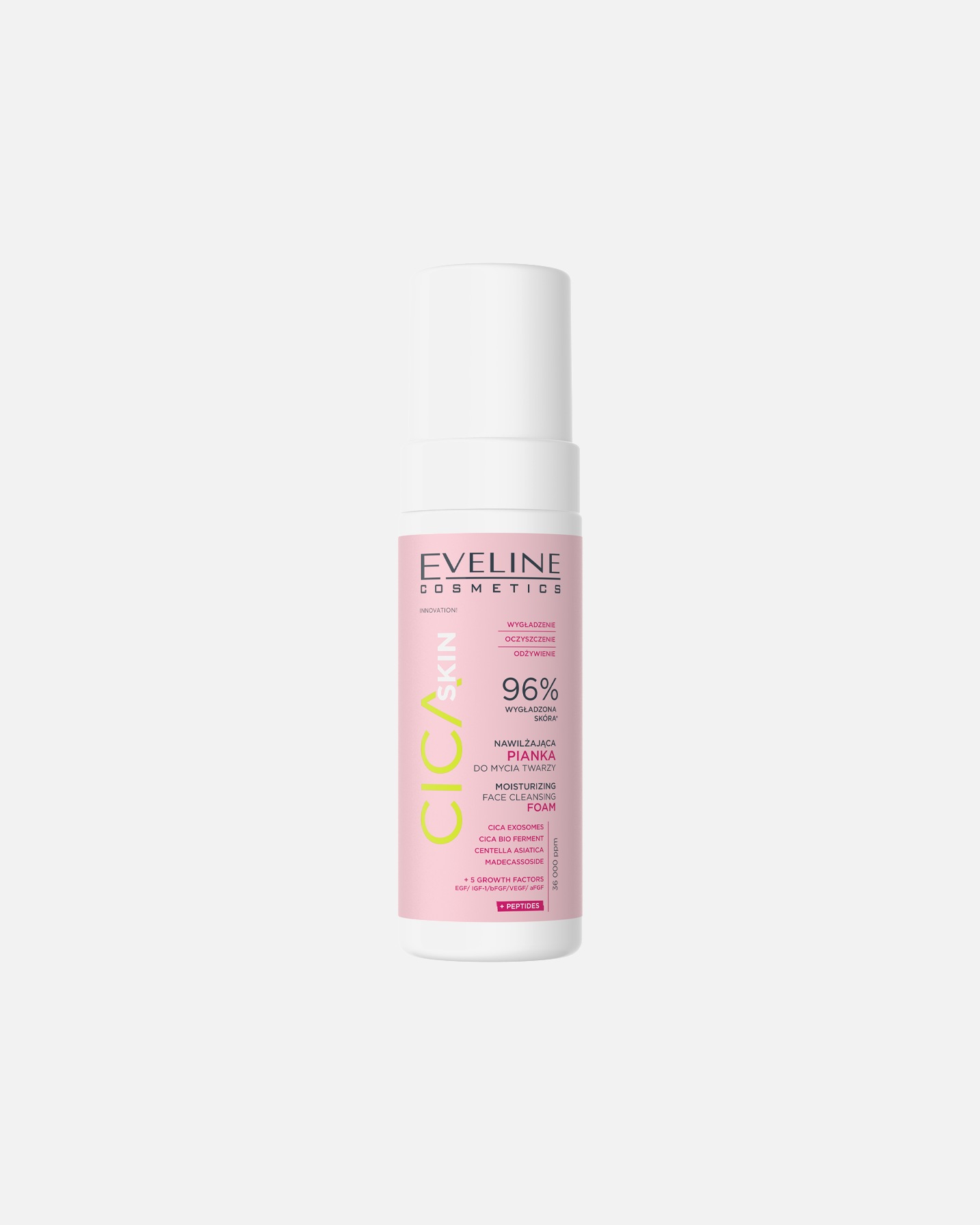 Pianka do mycia twarzy dla Unisex Eveline Cosmetics Cica skin Nawilżająca pianka do mycia twarzy 150 ml