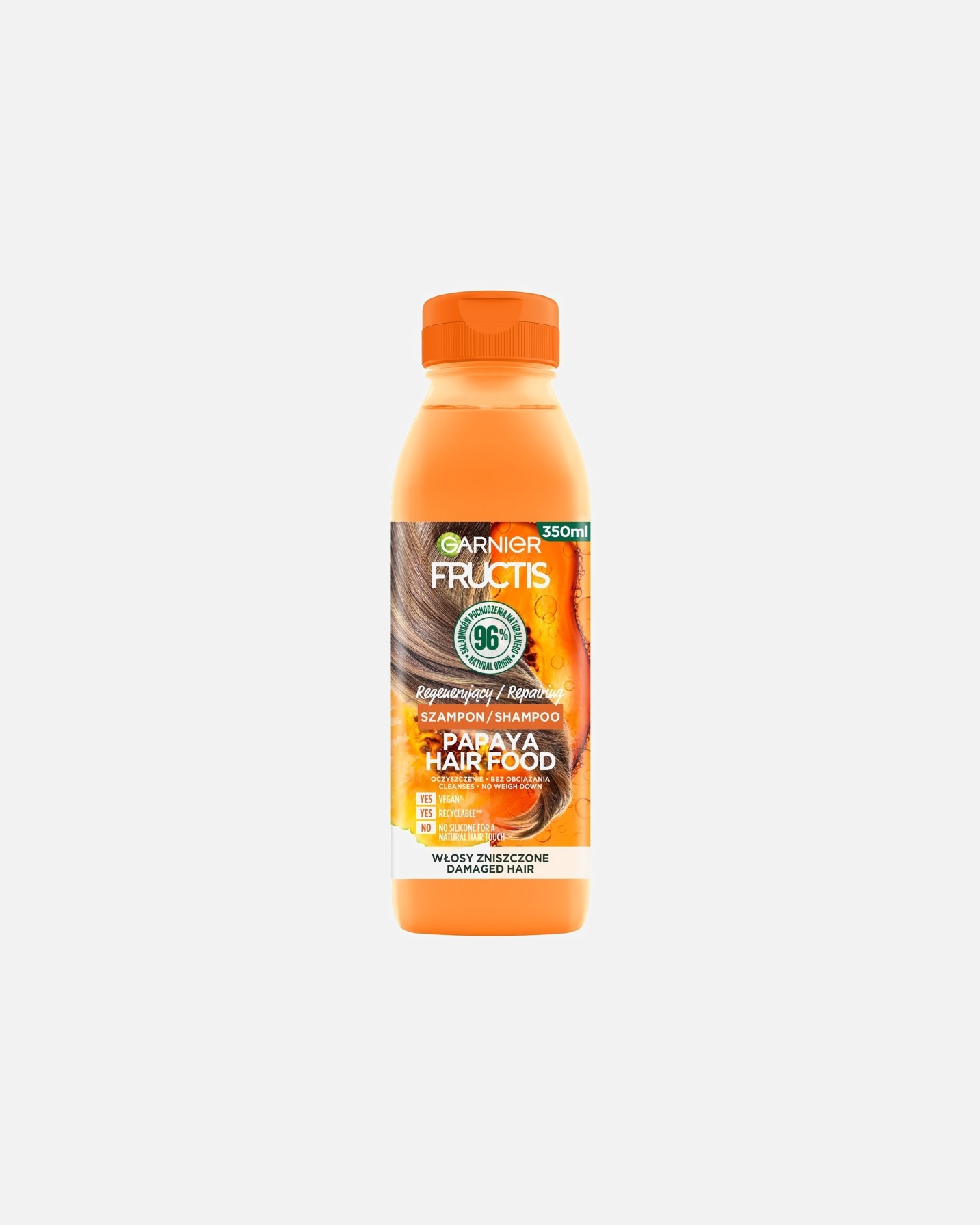 Szampon do włosów dla Unisex Garnier Fructis Papaya Hair Food regenerujący szampon 350 ml