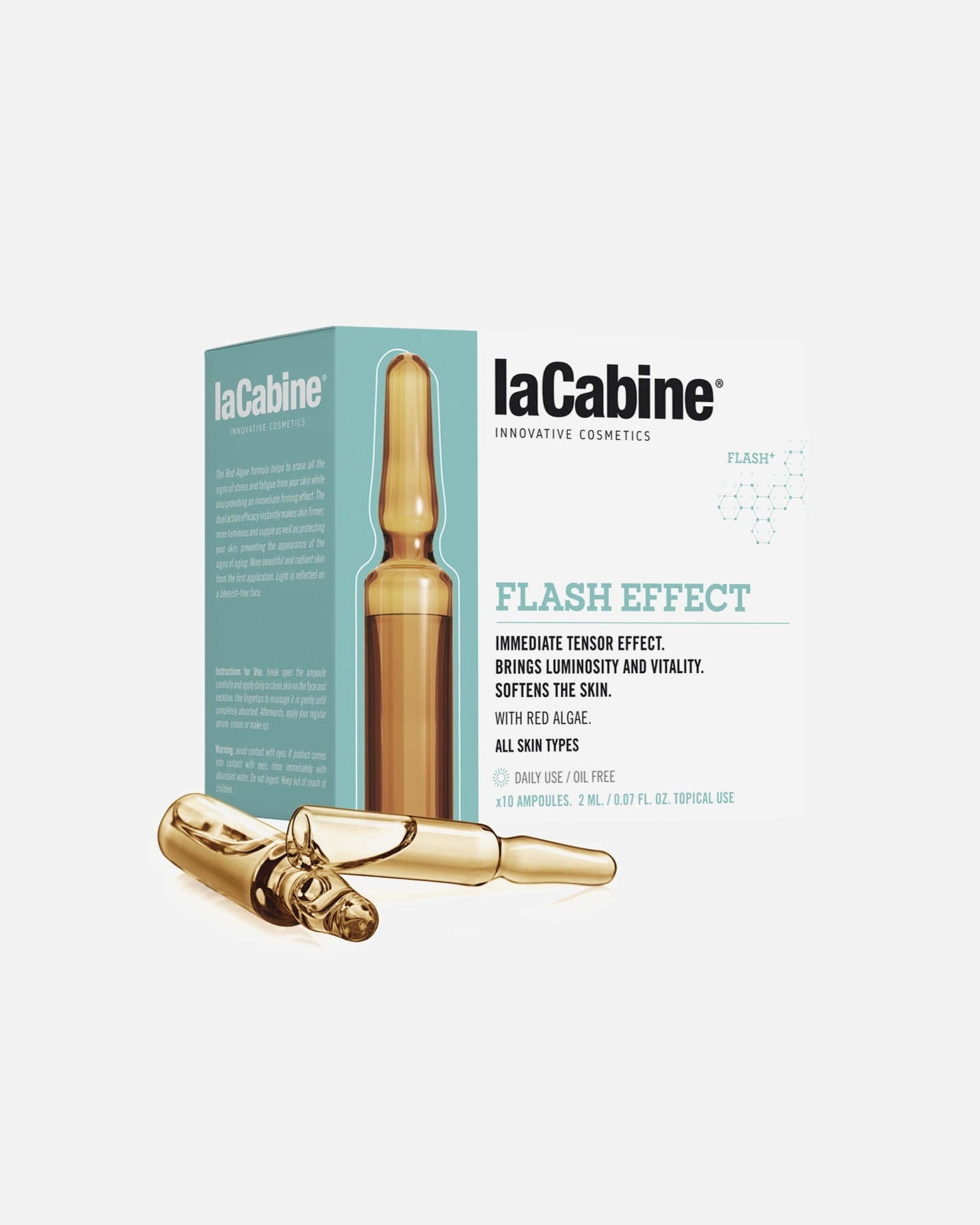 Serum nawilżające dla Unisex La Cabine ampułki do twarzy FLASH EFFECT 2 ml