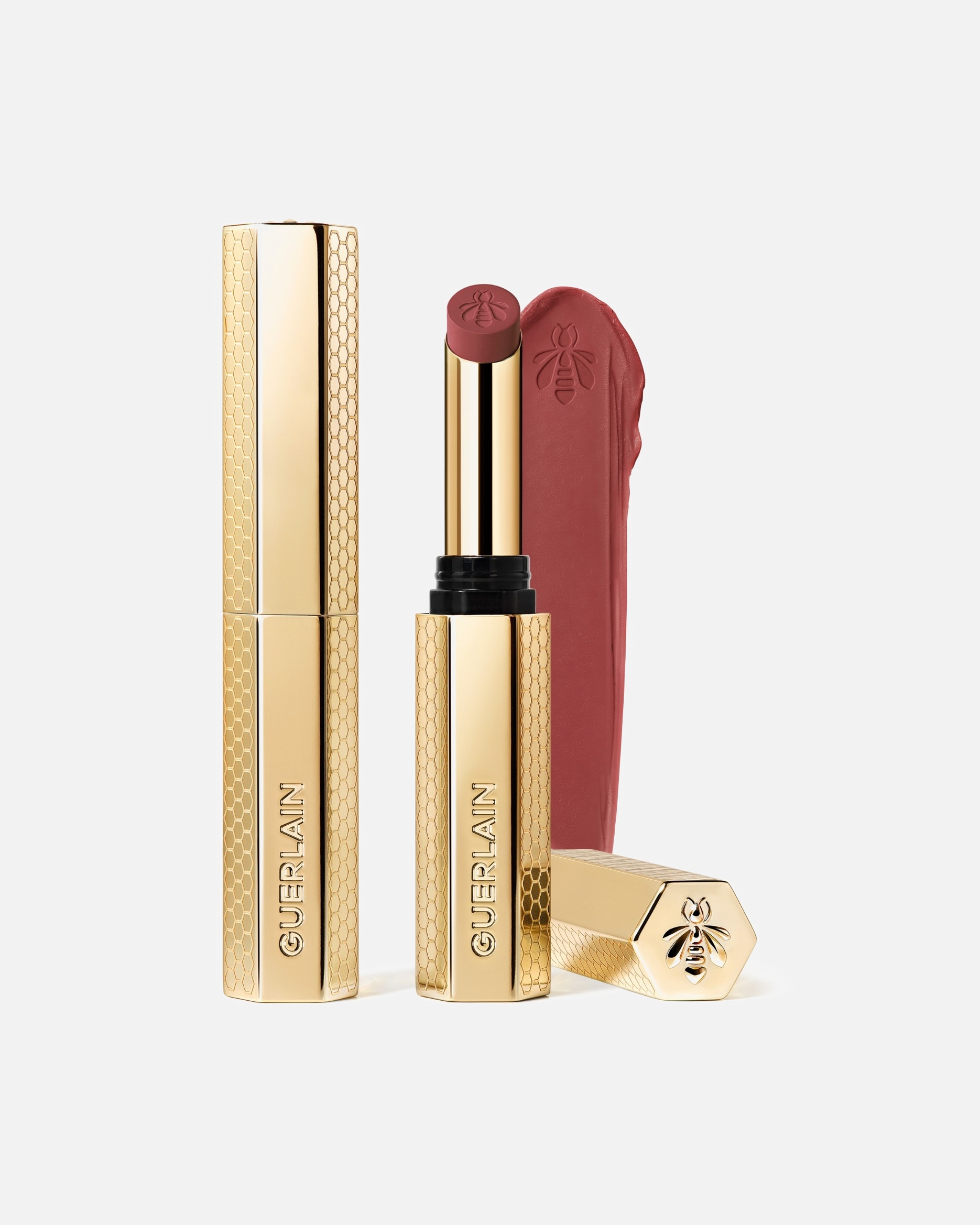 Pomadka do ust w sztyfcie dla Unisex Guerlain KissKiss Intensywna pomadka z dodatkiem miodu 396 PEONY KISS