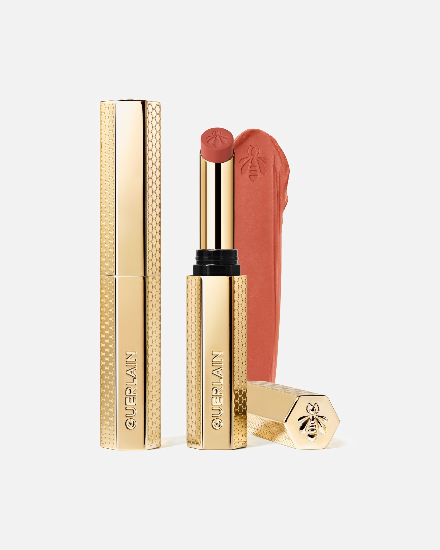 Pomadka do ust w sztyfcie dla Unisex Guerlain KissKiss Intensywna pomadka z dodatkiem miodu 615 ORANGE BLOSSOM