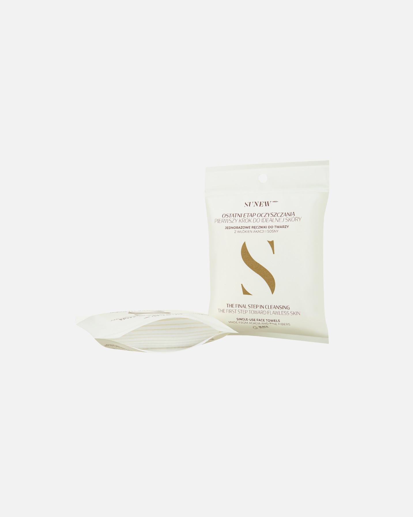 Akcesoria do pielęgnacji dla Unisex Sunewmed+ SunewMed+ Jednorazowe ręczniki do twarzy z włókien akacji i sosny 10 szt 1 szt.