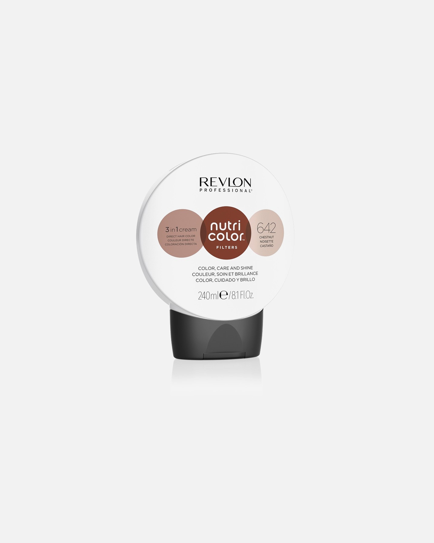 Balsam do włosów dla Unisex Revlon Professional Nutri Color 3 in 1 Cream Nr. 642 642 - CHESTNUT