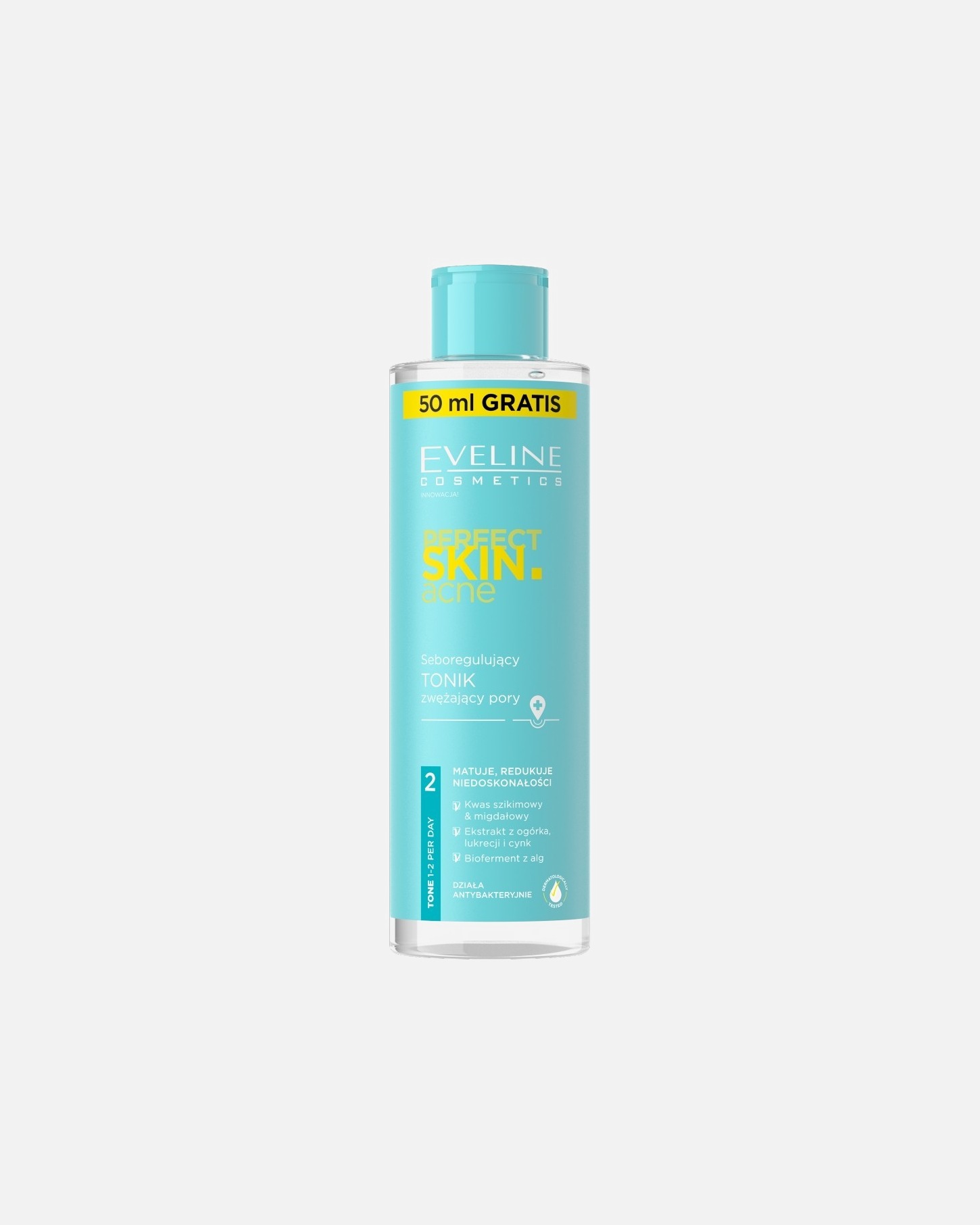 Tonik dla Unisex Eveline Cosmetics Perfect Skin.acne Seboregulujący tonik zwężający pory 150 ml