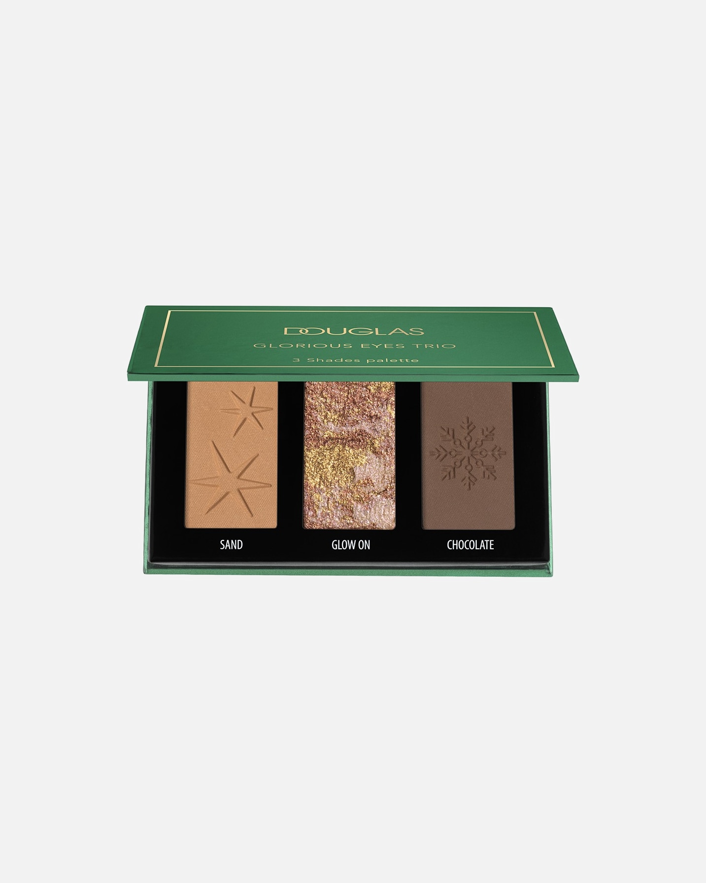 Cień do powiek dla Unisex Douglas Collection Make-Up Glorious Eyes Trio Shades Palette 1 szt.