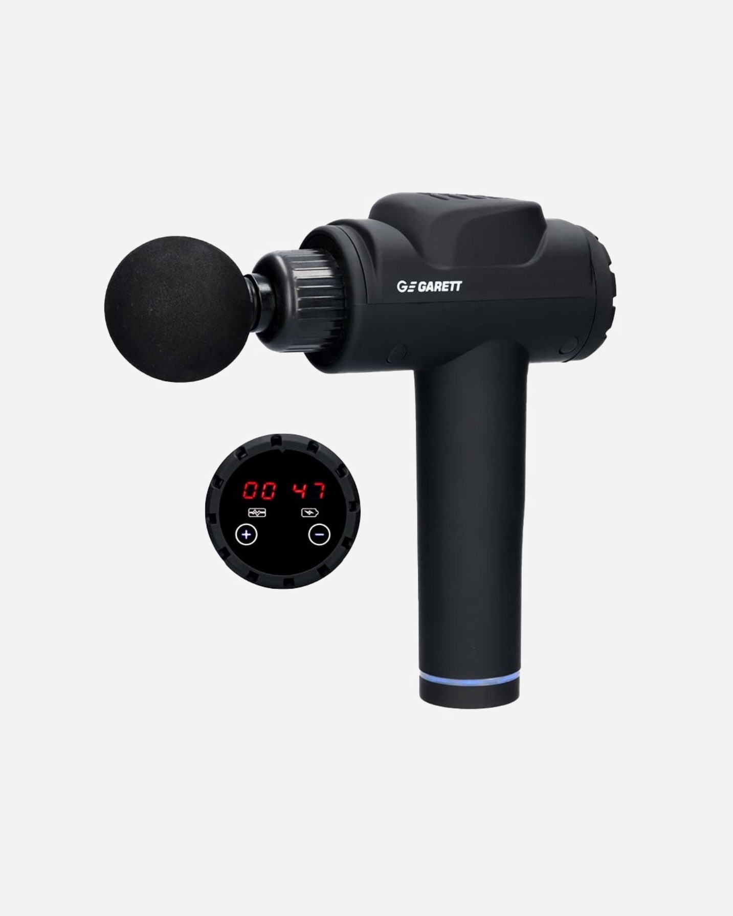 Akcesoria do masażu twarzy dla Unisex GARETT BEAUTY Pistolet do masażu Garett Beauty Powerful czarny Pistolet do masażu Garett Beauty Powerful czarny