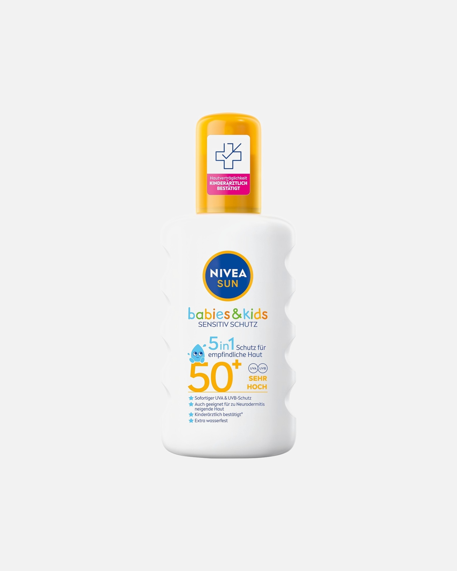 Krem do opalania dla Unisex NIVEA SUN Kids Protection & Sensitive Sun Spray SPF 50+ 200 ml