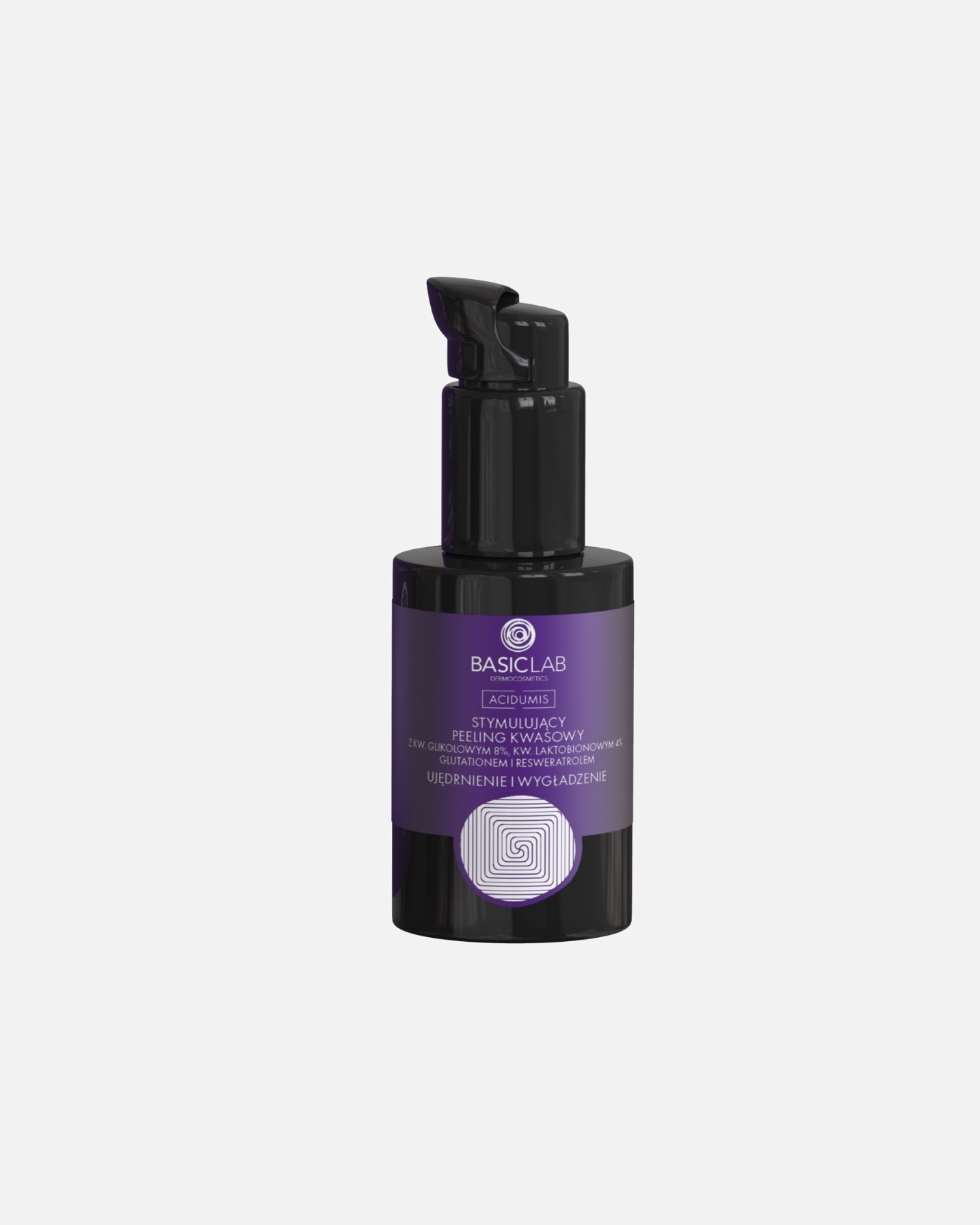 Peeling do twarzy dla Unisex BasicLab STYMULUJĄCY PEELING KWASOWY 30 ml