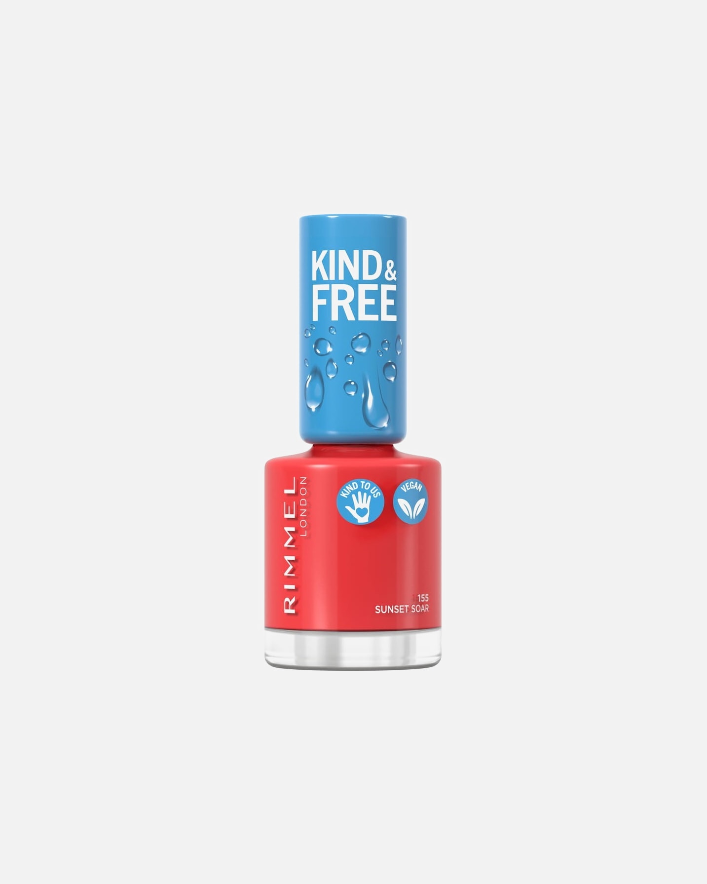 Lakier do paznokci dla Kobieta Rimmel London KIND&FREE - wegański lakier do paznokci SUNSET SOAR