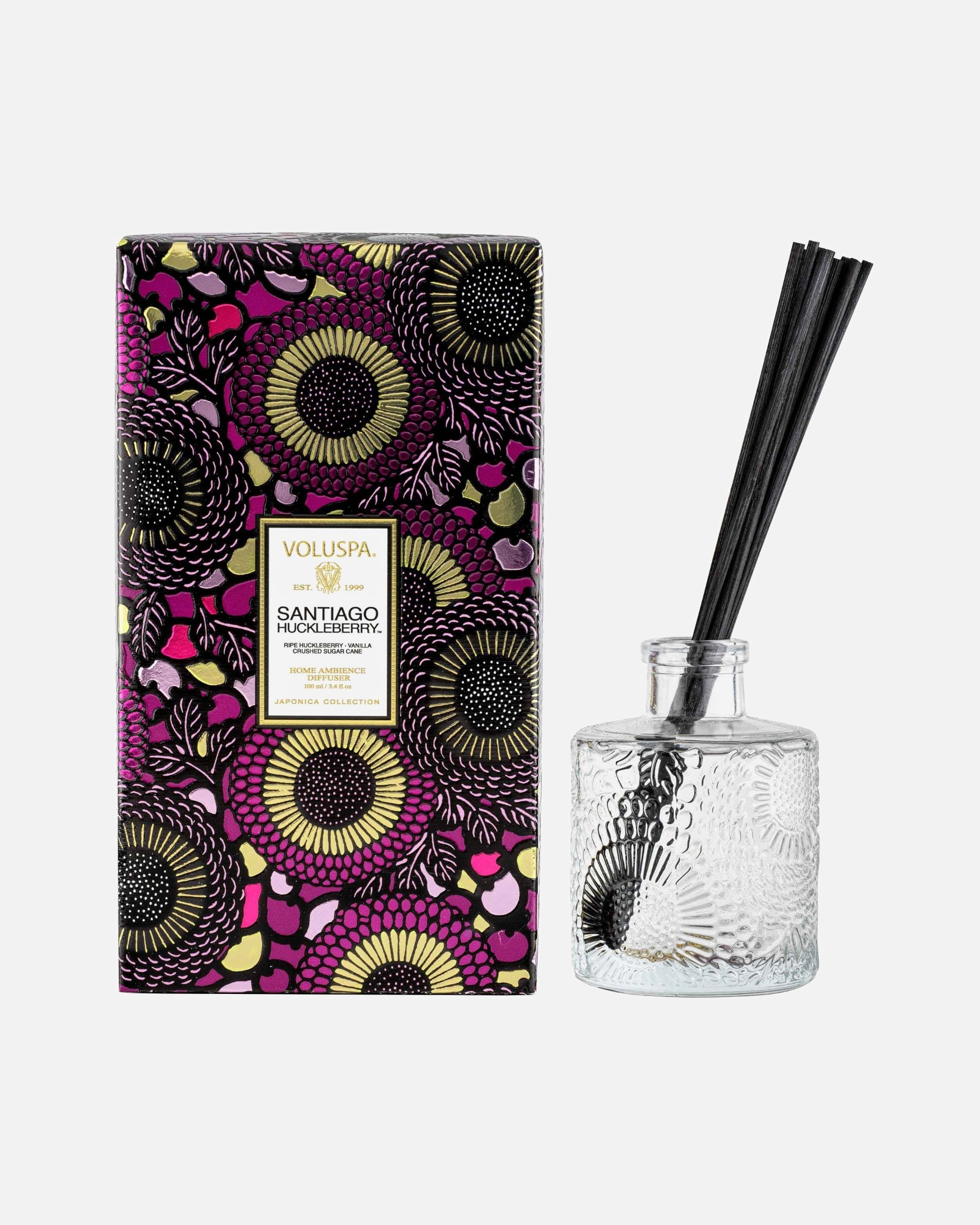 Zapach do pomieszczeń dla Unisex VOLUSPA Japonica Reed Diffuser Santiago Huckleberry