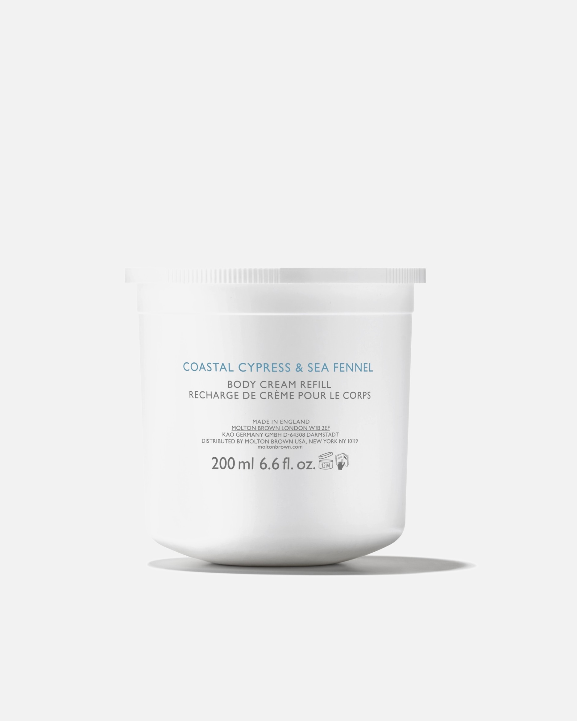 Krem do ciała dla Unisex Molton Brown Coastal Cypress & Sea Fennel 200 ml - Refill