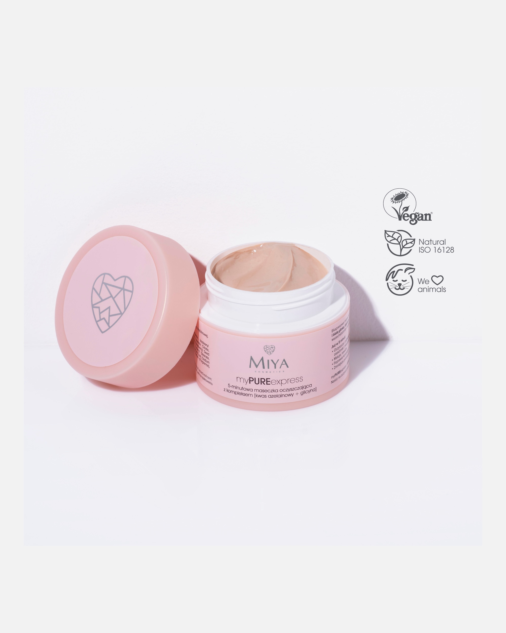 Maska nawilżająca dla Unisex Miya Cosmetics myPUREexpress 5-minutowa maseczka 50 ml