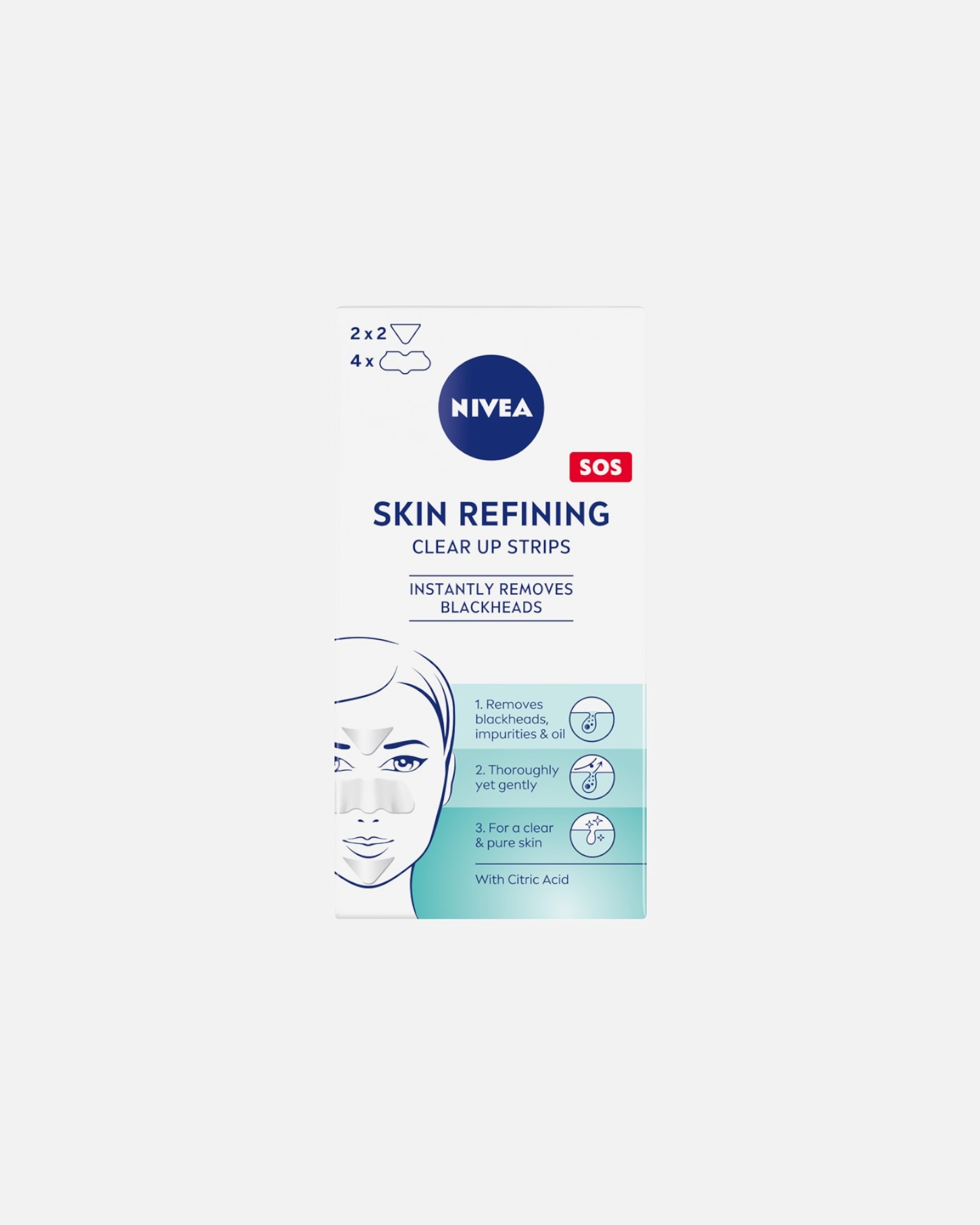 Maska w płachcie dla Unisex NIVEA NIVEA® Plastry oczyszczające przeciw zaskórnikom, 6 szt.