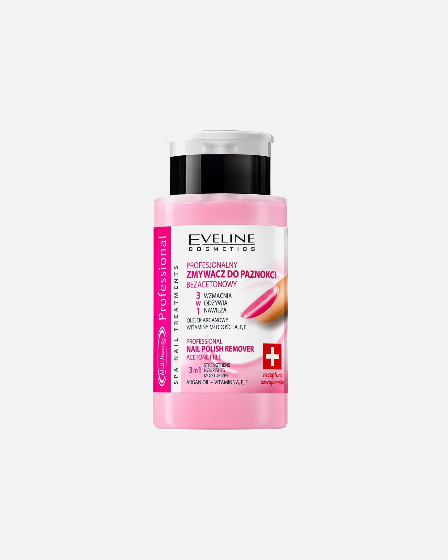 Zmywacz do paznokci dla Unisex Eveline Cosmetics Zmywacz do paznokci bezacetonowy 190 ml