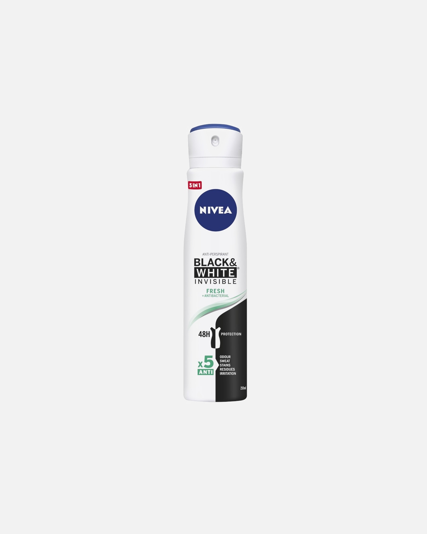 Antyprespirant dla Unisex NIVEA Black & White Fresh Antyperspirant dla kobiet w spray'u 250 ml