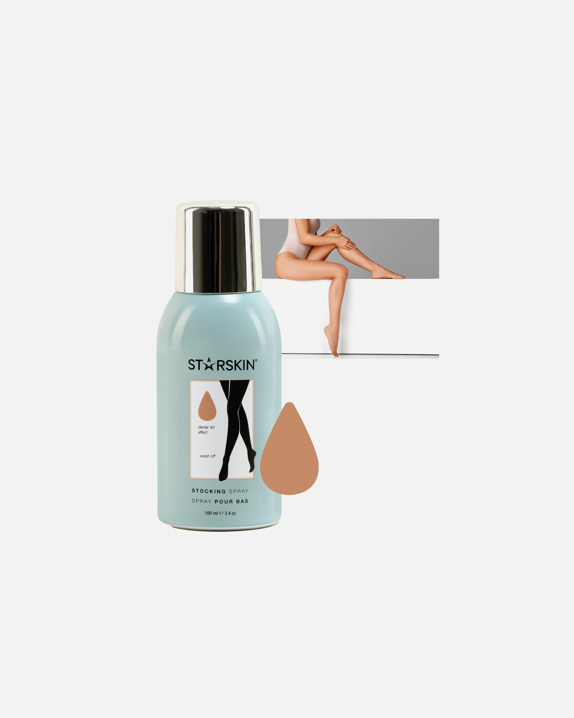 Spray do nóg dla Kobieta STARSKIN ® Stocking Spray kolor 100 40