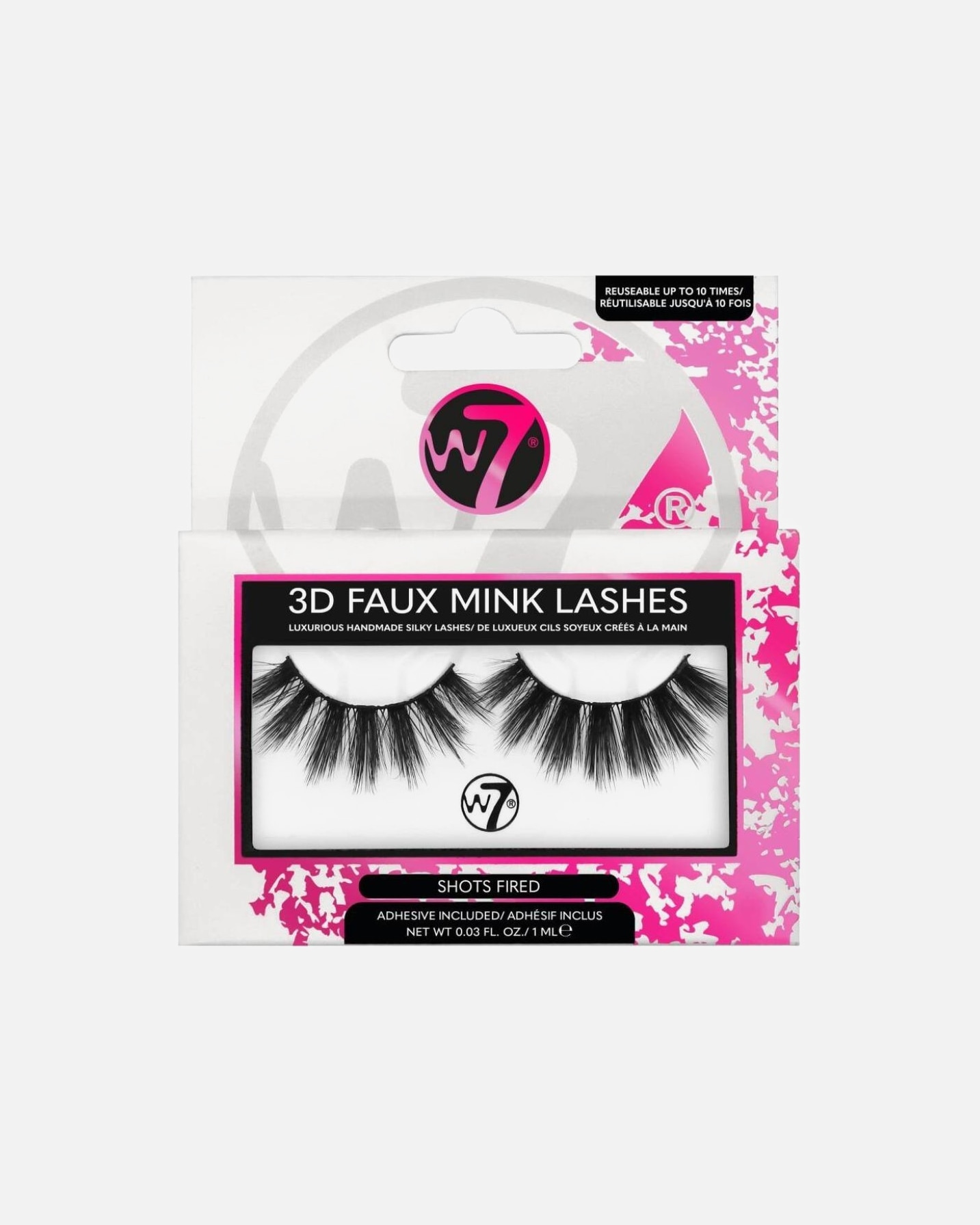 Sztuczne rzęsy dla Unisex W7 3D Faux Mink Lashes SZTUCZNE RZĘSY Shots Fired 1 ml