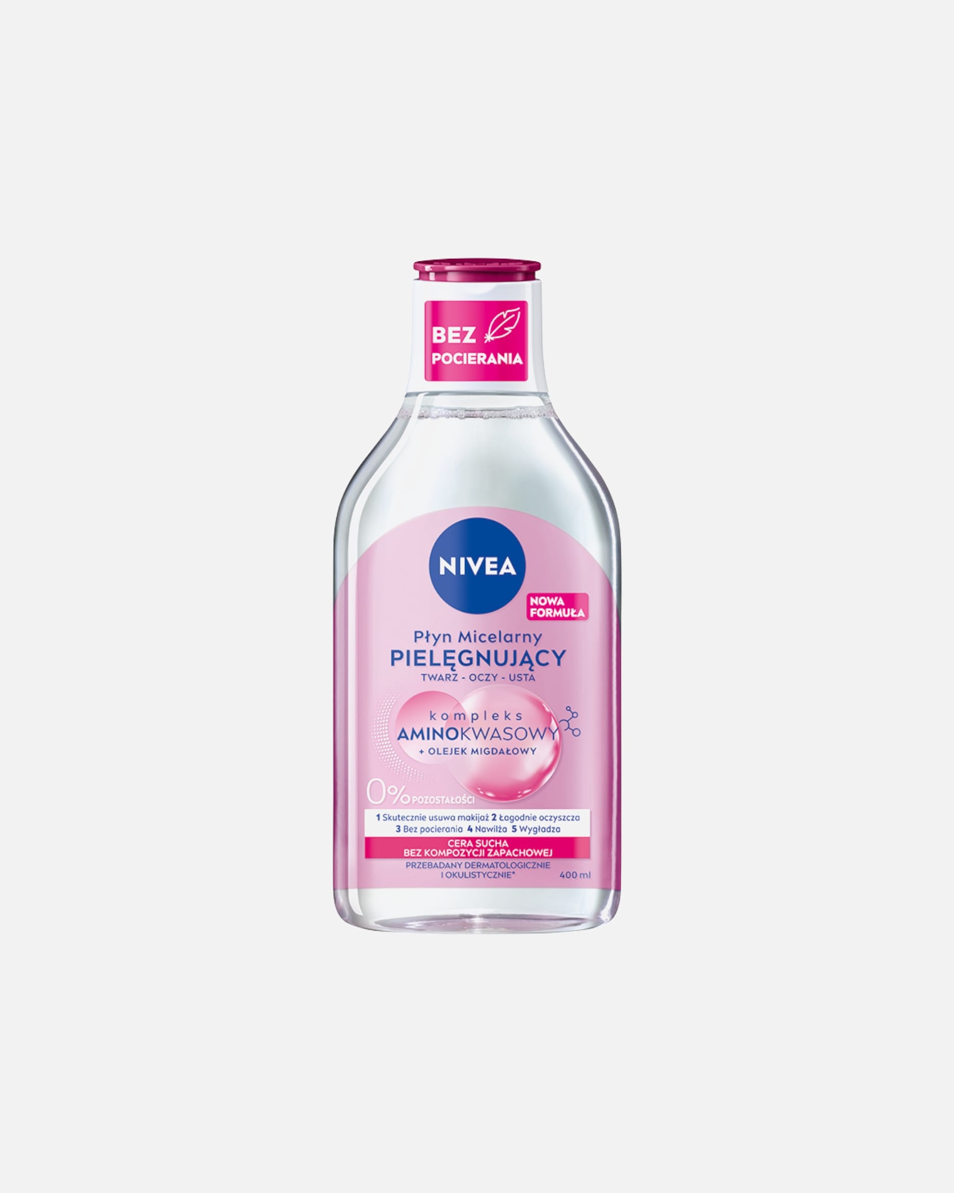 Płyn do demakijażu dla Unisex NIVEA Pielęnujący płyn micelarny do cery suchej 400 ml