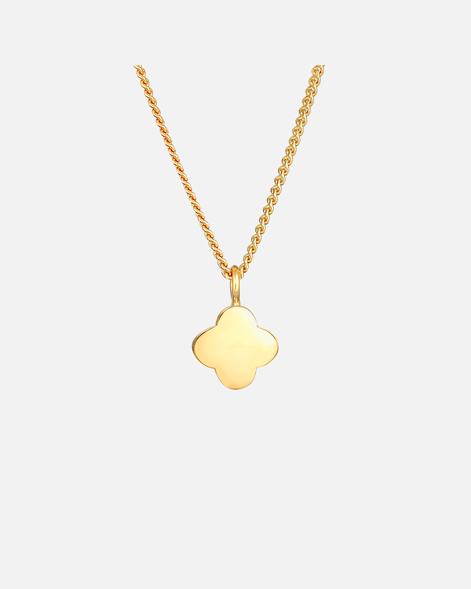 Naszyjnik dla Kobieta Elli Damski wisiorek koniczynka symbol szczęścia klasyczny w srebrze próby 925 Sterling Silver goldfarben