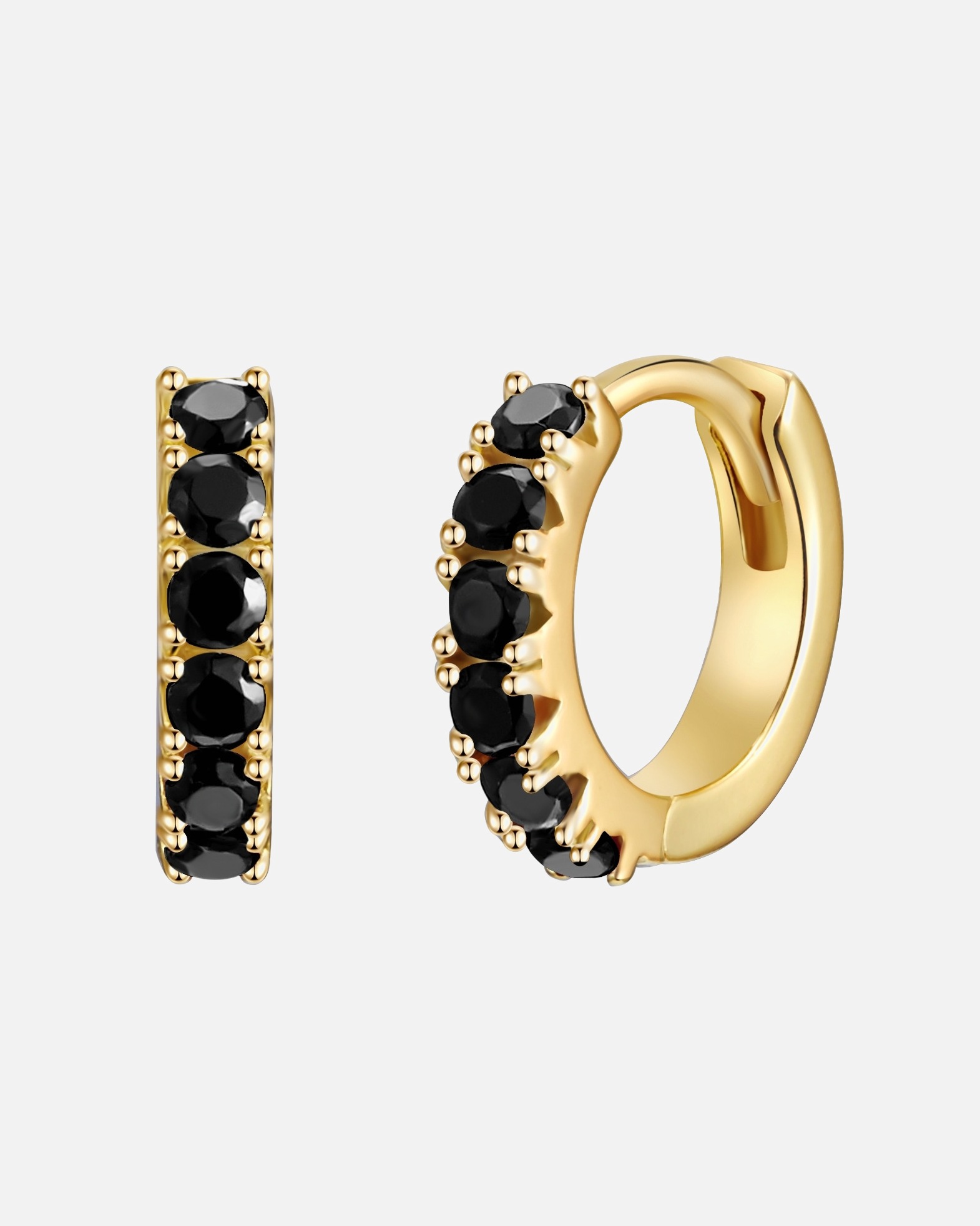 Obrączki dla Kobieta Kolczyki z Srebro wysokiej próby w Żółte złoto 10,8 mm