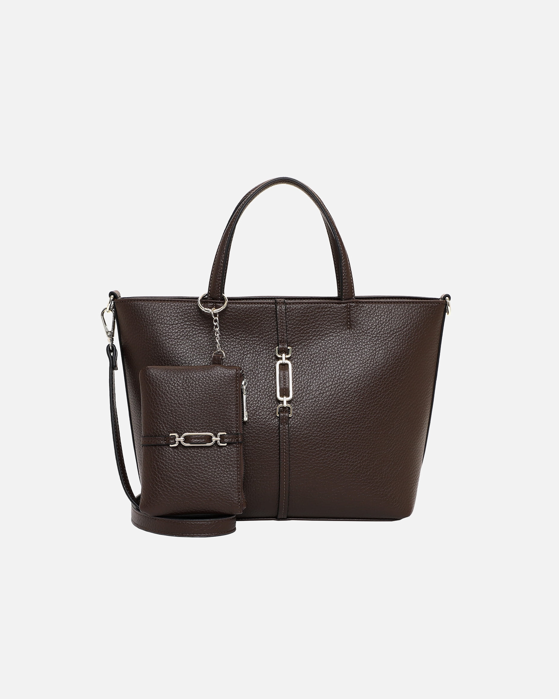 Torba dla Kobieta Emily & Noah Torebka Shopper E&N Lewe Brown
