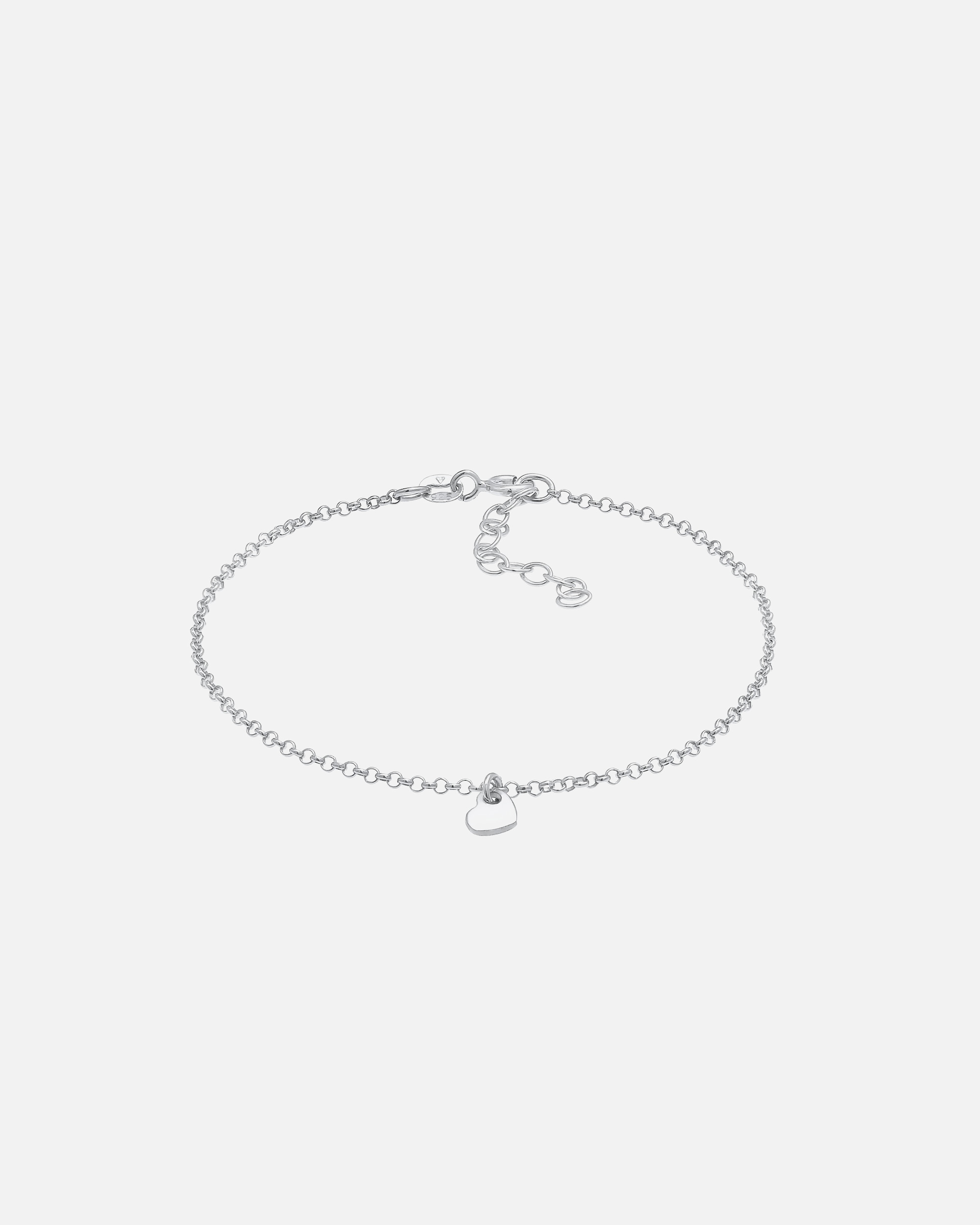 Bransoletka dla Kobieta Elli Damska bransoletka Serce, Miłość, Romantyzm Trend Minimal regulowana srebro 925 Sterling Silver silberfarben