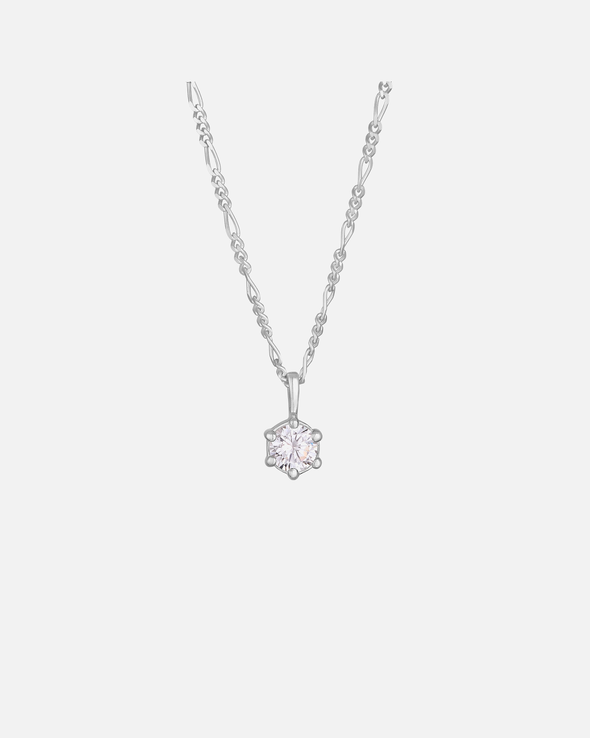 Naszyjnik dla Mężczyzna KUZZOI Męski wisiorek z cyrkoniami ze srebra próby 925 50