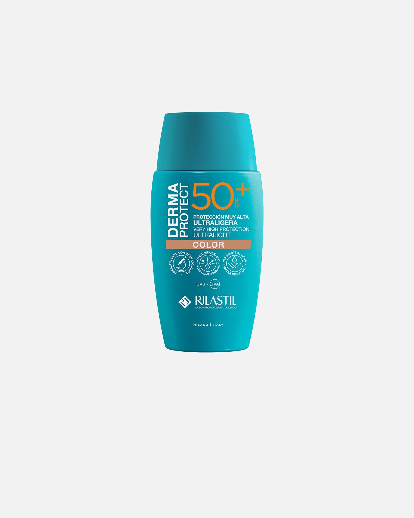 Krem do opalania dla Unisex Rilastil DERMAPROTECT ultralekki krem przeciwsłoneczny z kolorowym filtrem SPF50+ 50 ml