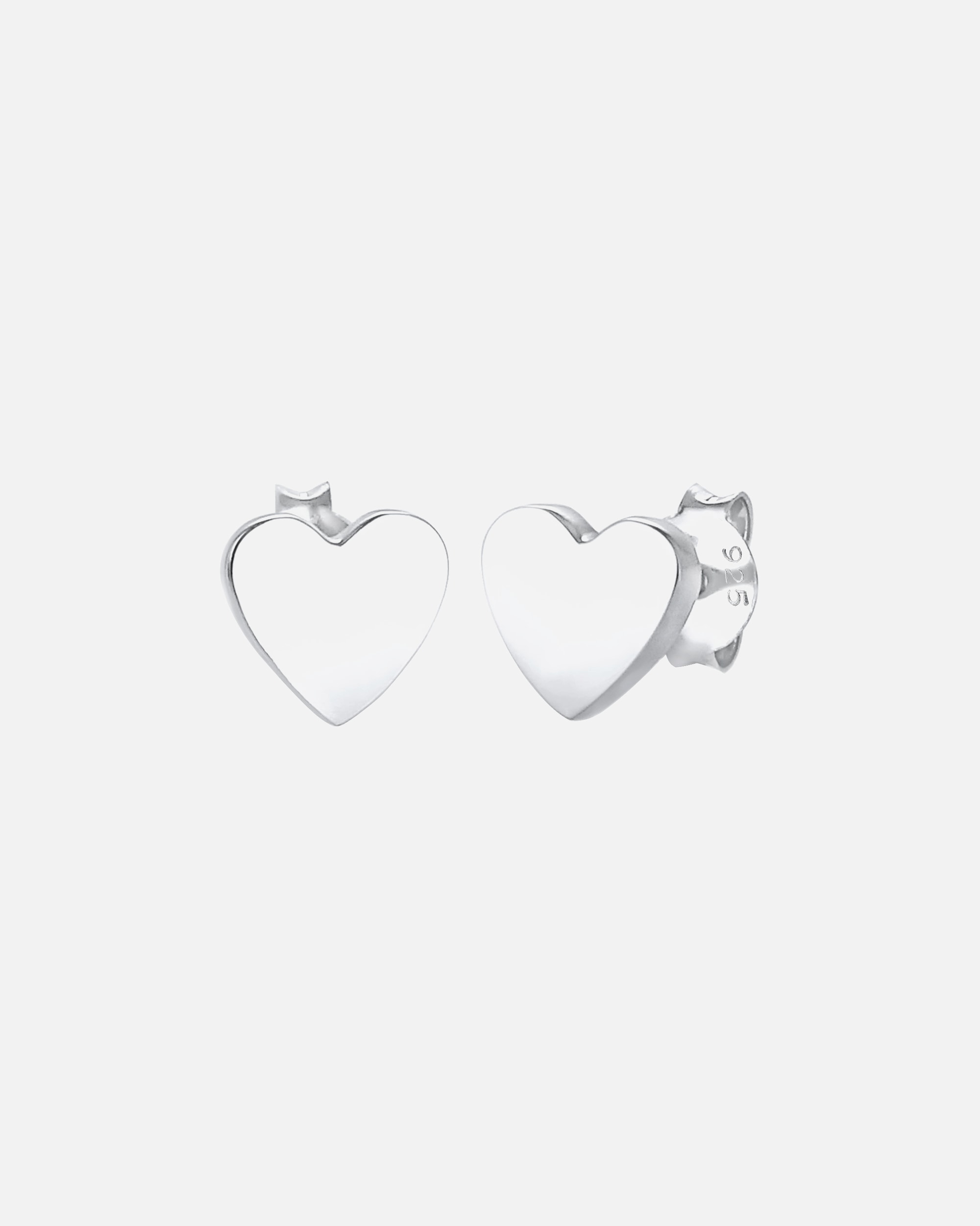 Kolczyki dla Kobieta Elli Kolczyki dziecięce sztyfty serce miłość podstawowe ze srebra próby 925 Sterling Silver pozłacanego różowym złotem silberfarben