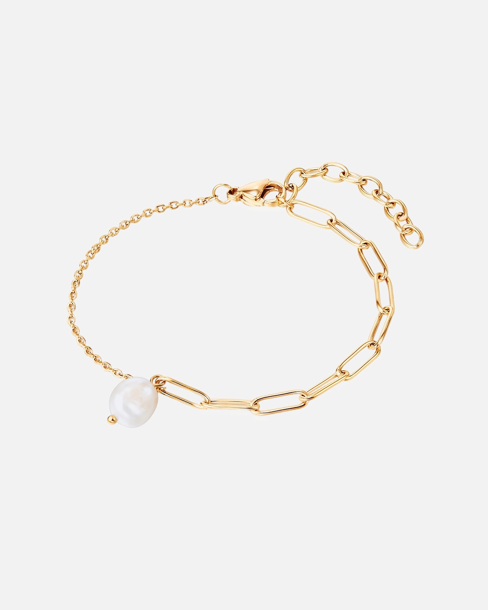 Bransoletka dla Kobieta Valero Pearls Stal nierdzewna Perła hodowlana słodkowodna 17,0 cm Basislänge + 4,0 cm Verlängerung