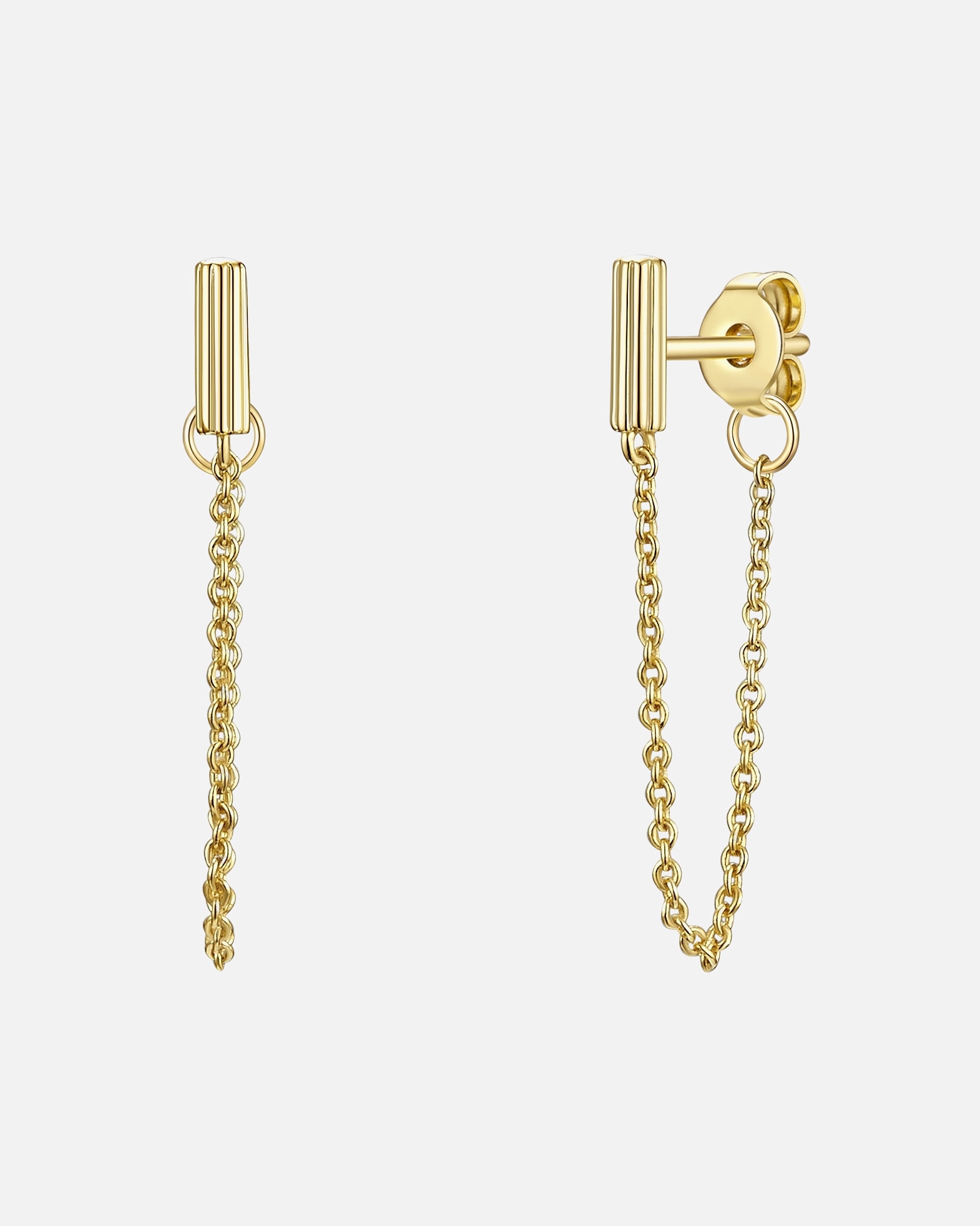 Kolczyki dla Kobieta Glanzstücke München Srebrne kolczyki sztyfty srebro wysokiej próby żółte złoto 24,1 mm