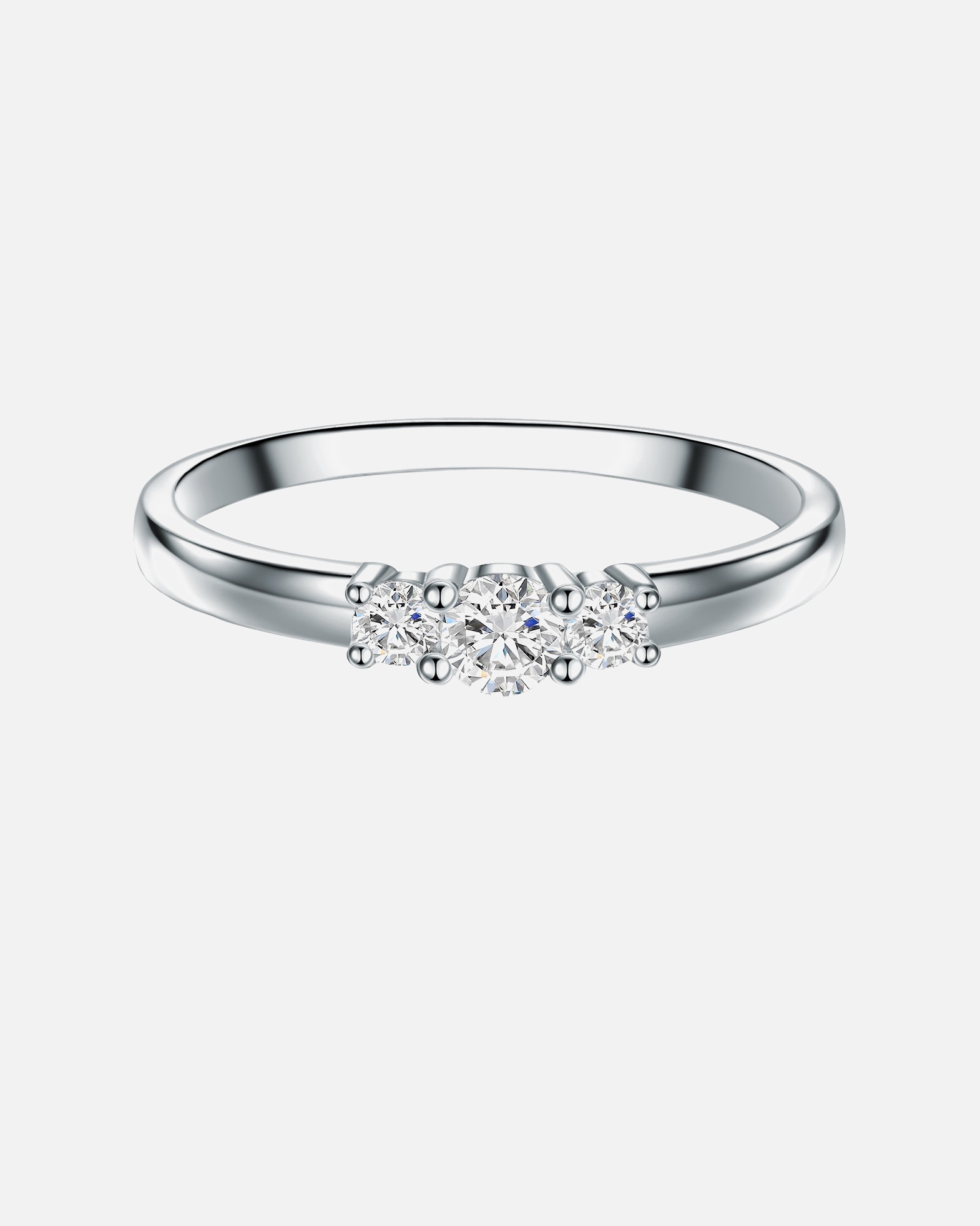 Pierścionek dla Kobieta Trilani Srebrny pierścionek srebro wysokiej próby Topaz srebrny 60