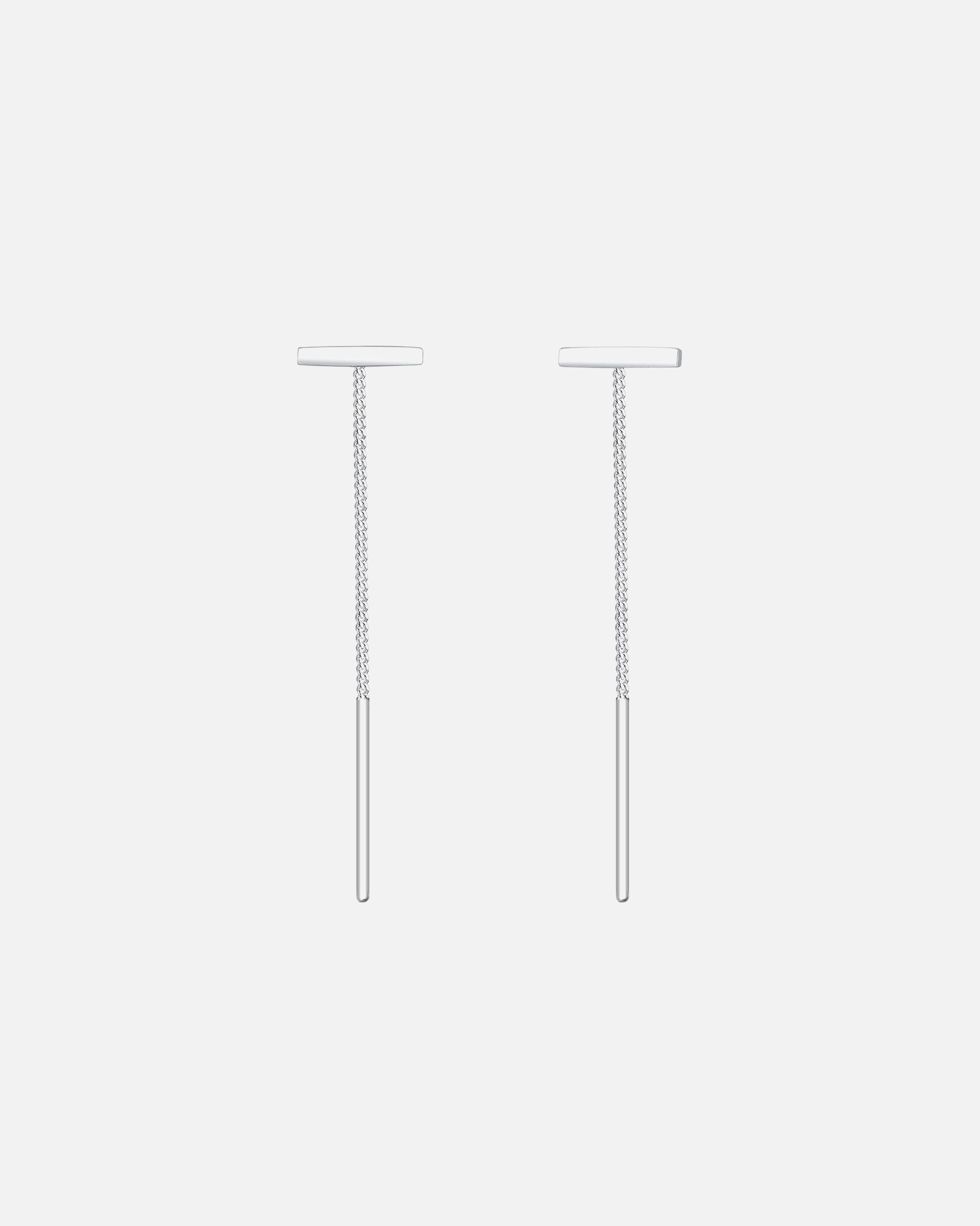 Kolczyki dla Kobieta Elli Damskie kolczyki do przeciągania Pull-Through Geo Trend w srebrze próby 925 Sterling Silver silberfarben